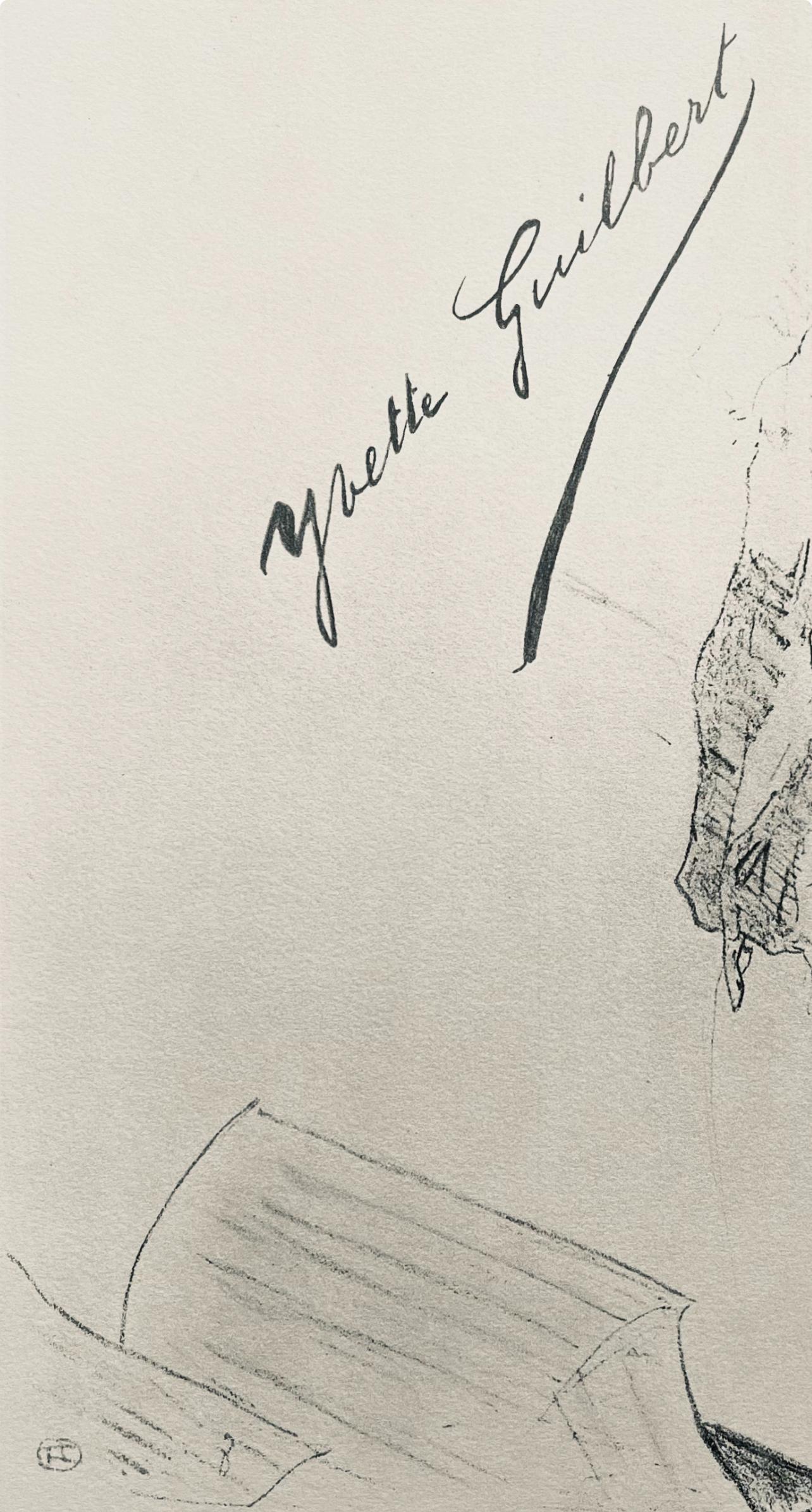 Toulouse-Lautrec, Composition, Yvette Guilbert vue par Toulouse-Lautrec (after) - Post-Impressionist Print by Henri de Toulouse-Lautrec