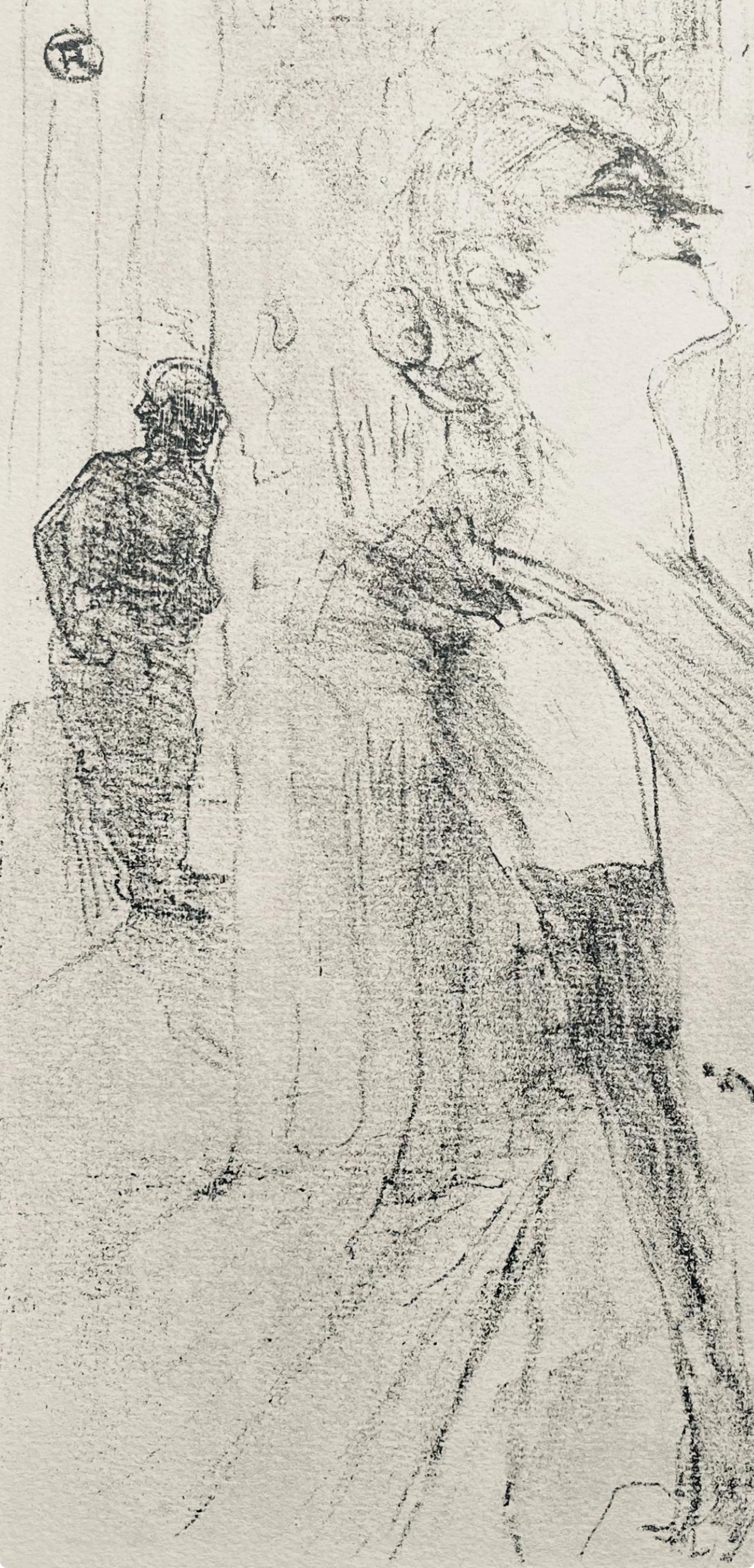 Toulouse-Lautrec, Composition, Yvette Guilbert vue par Toulouse-Lautrec (after) - Post-Impressionist Print by Henri de Toulouse-Lautrec