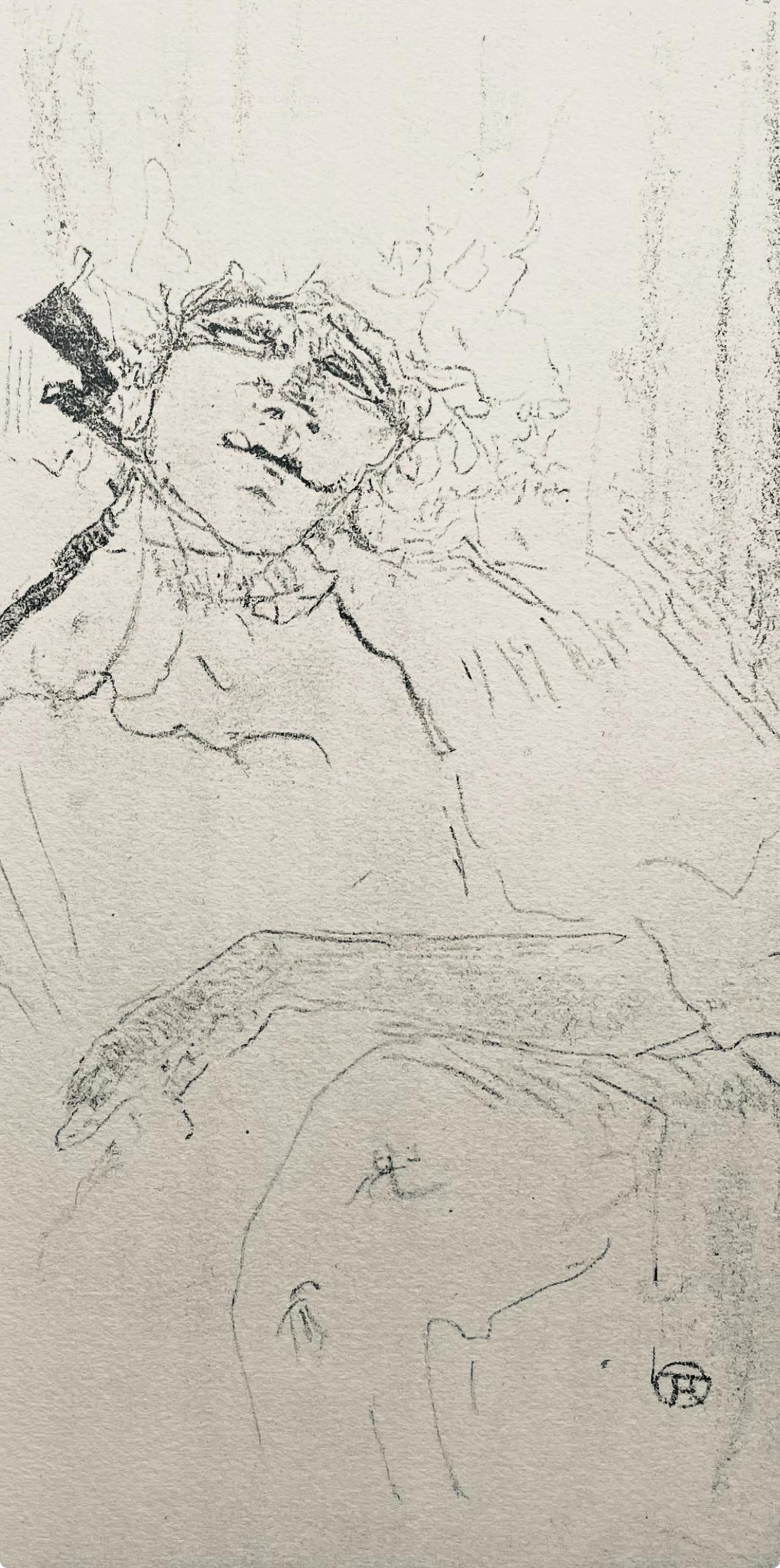 Toulouse-Lautrec, Composition, Yvette Guilbert vue par Toulouse-Lautrec (after) - Post-Impressionist Print by Henri de Toulouse-Lautrec