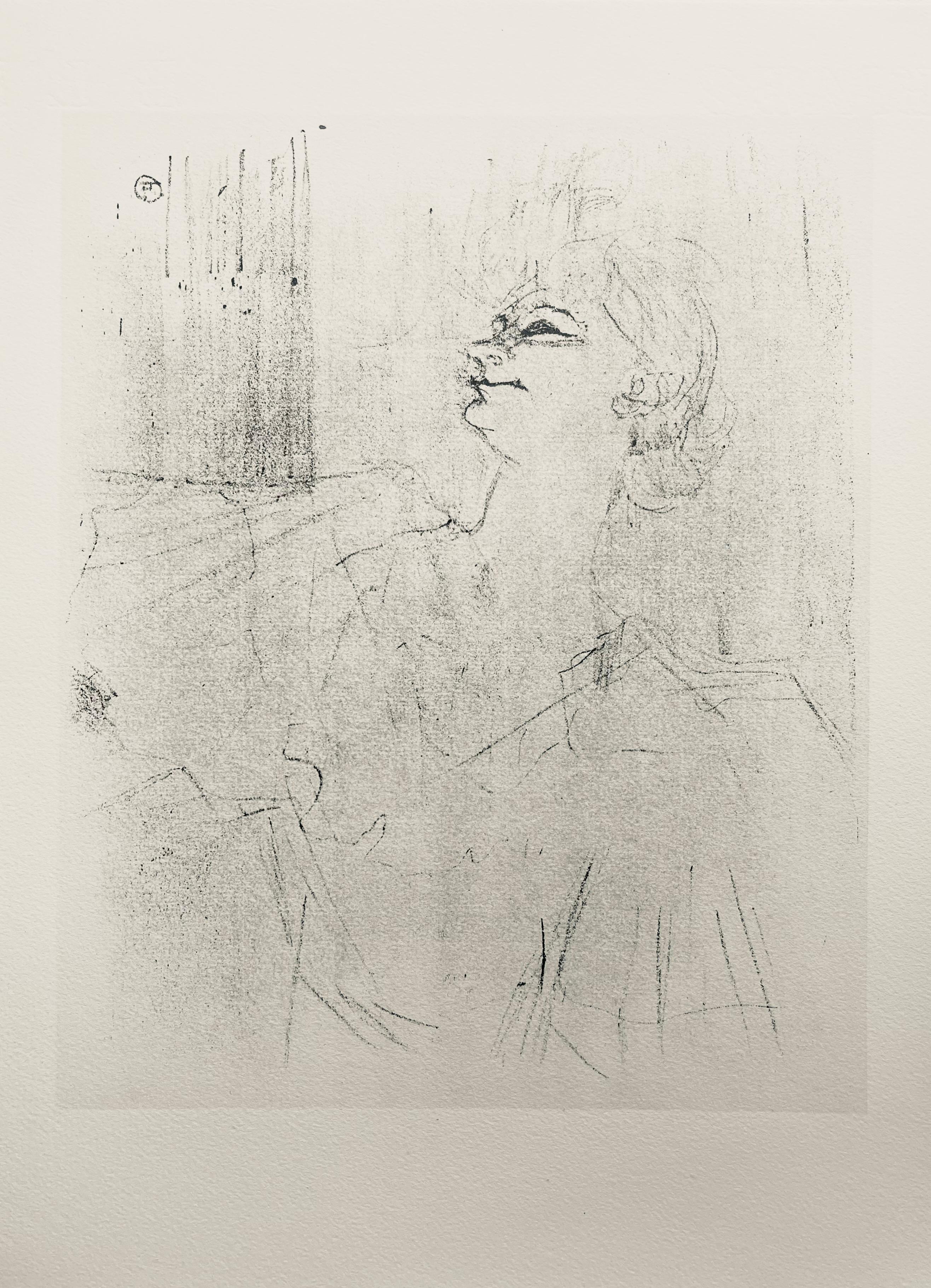 Toulouse-Lautrec, Composition, Yvette Guilbert vue par Toulouse-Lautrec (after) For Sale 1