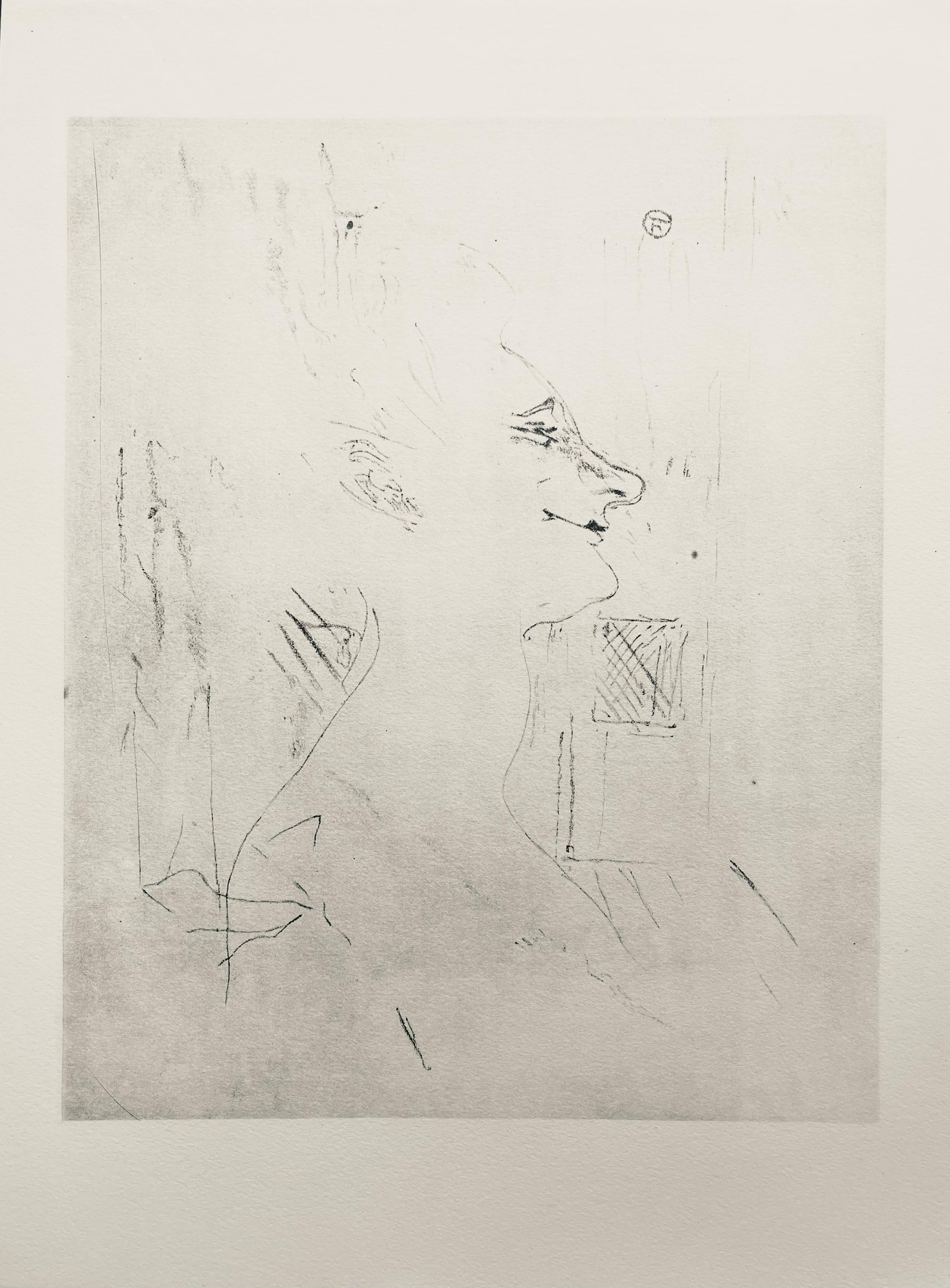 Toulouse-Lautrec, Composition, Yvette Guilbert vue par Toulouse-Lautrec (after) For Sale 1