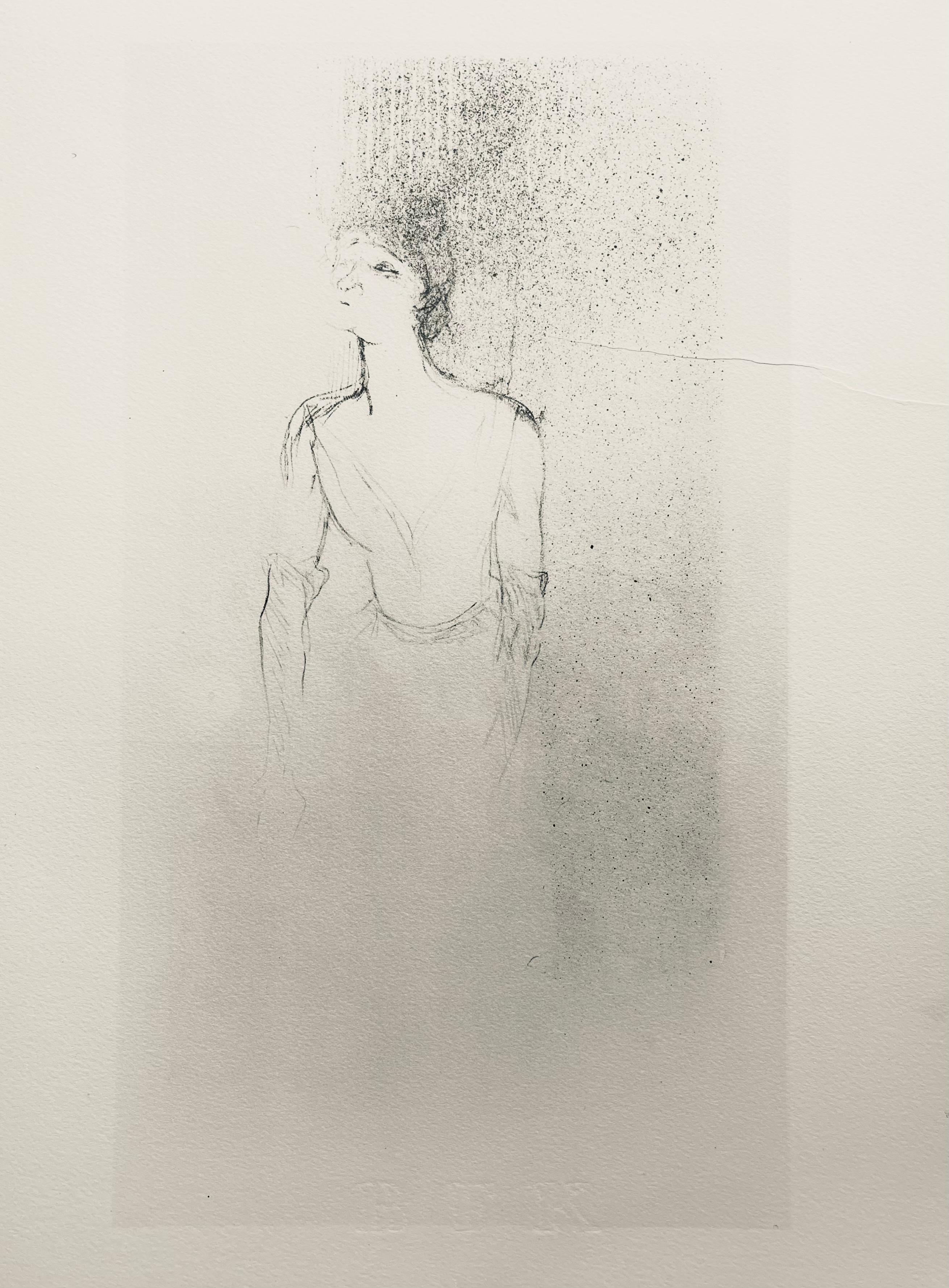 Lithograph and stencil on vélin Rives BFK paper.  Unsigned and unnumbered, as issued. Good Condition; never framed or matted. Notes: From the folio, Yvette Guilbert vue par Toulouse-Lautrec, 1950. Published by Librairie Au Pont des Arts, Paris;