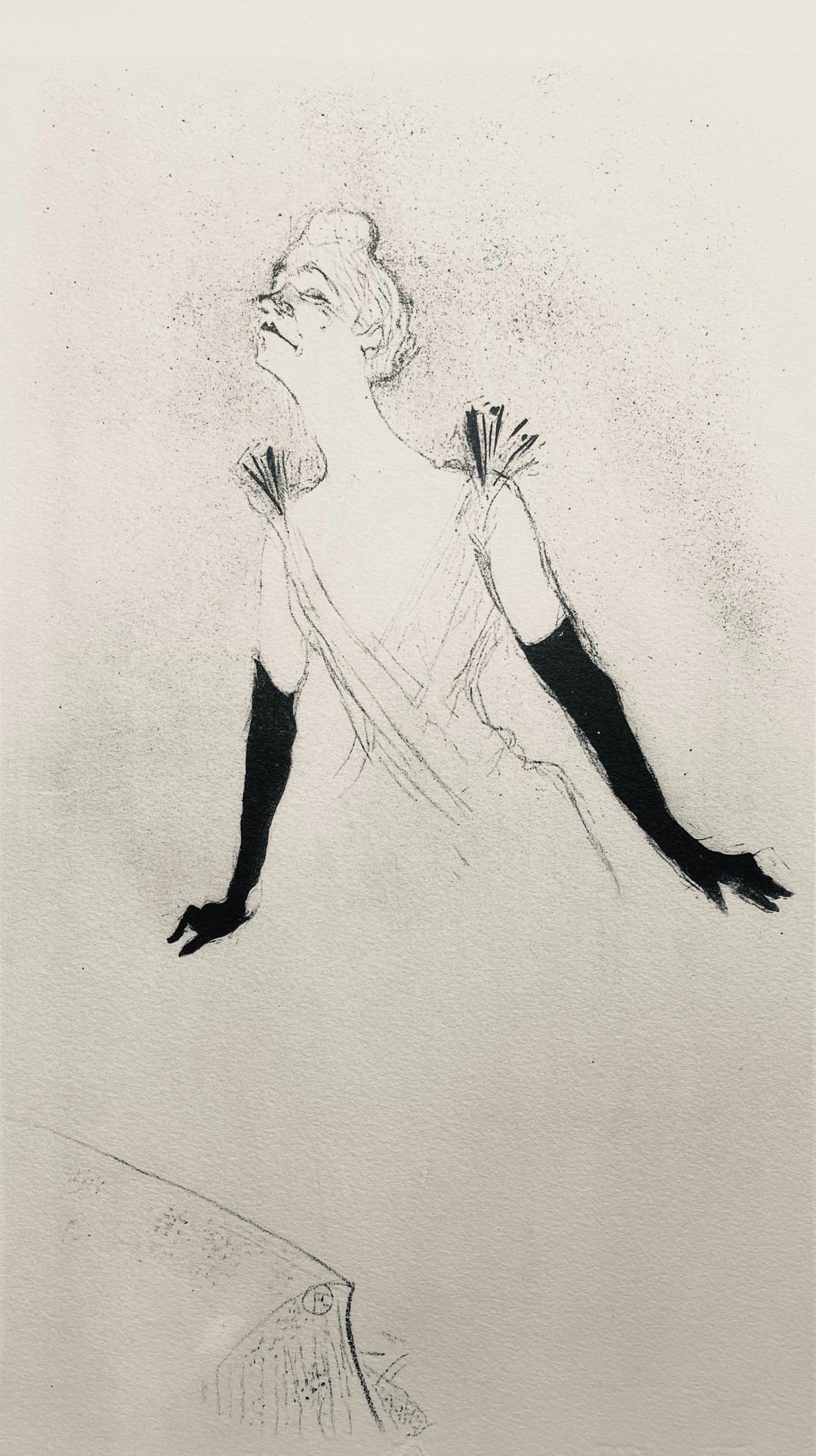 Toulouse-Lautrec, Composition, Yvette Guilbert vue de Toulouse-Lautrec (après)