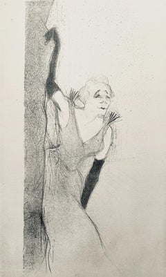 Toulouse-Lautrec, Komposition, Yvette Guilbert vue par Toulouse-Lautrec (nach)