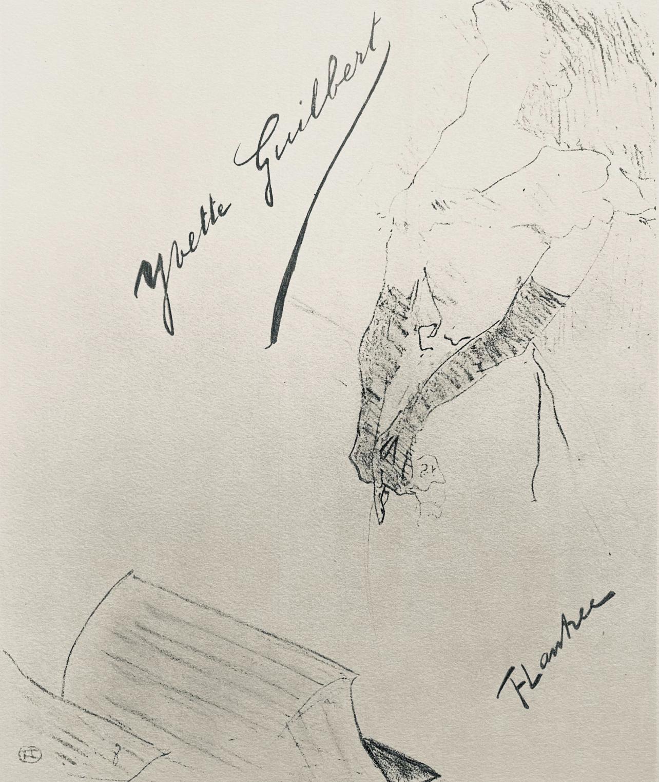 Toulouse-Lautrec, Composición, Yvette Guilbert vista por Toulouse-Lautrec (después)