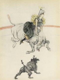 Retro Toulouse-Lautrec, Dans les coulisses, The Circus by Toulouse-Lautrec (after)