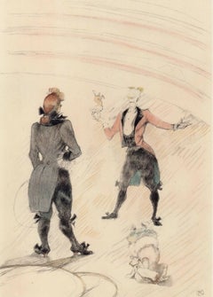 Retro Toulouse-Lautrec, Dresseur de chiens, The Circus by Toulouse-Lautrec (after)