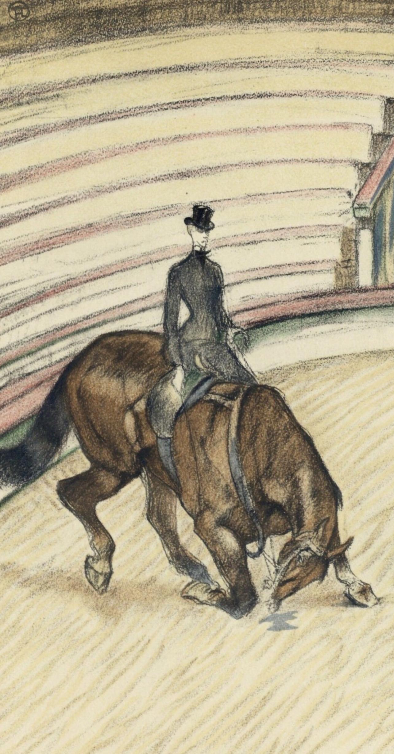 Toulouse-Lautrec, Ecuyere de haute ecole, Der Zirkus von Toulouse-Lautrec (nach) – Print von Henri de Toulouse-Lautrec