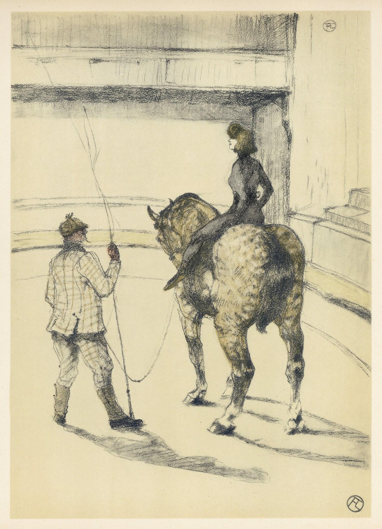 Toulouse-Lautrec, Ecuyere de haute ecole, The Circus by Toulouse-Lautrec (after) For Sale 1