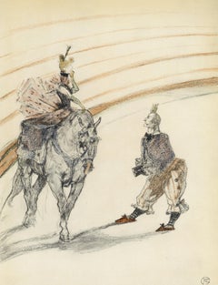 Retro Toulouse-Lautrec, Ecuyere de panneau, The Circus by Toulouse-Lautrec (after)