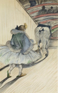 Vintage Toulouse-Lautrec, Entrée en piste, The Circus by Toulouse-Lautrec (after)