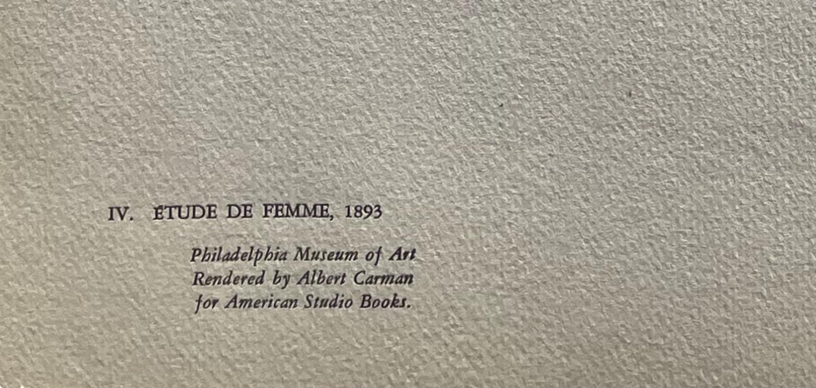 Toulouse-Lautrec, Étude de femme, TLautrec, Philadelphia Museum of Art (after) For Sale 4