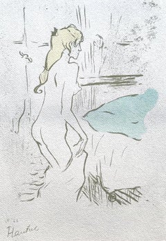 Vintage Toulouse-Lautrec, Étude de femme, TLautrec, Philadelphia Museum of Art (after)