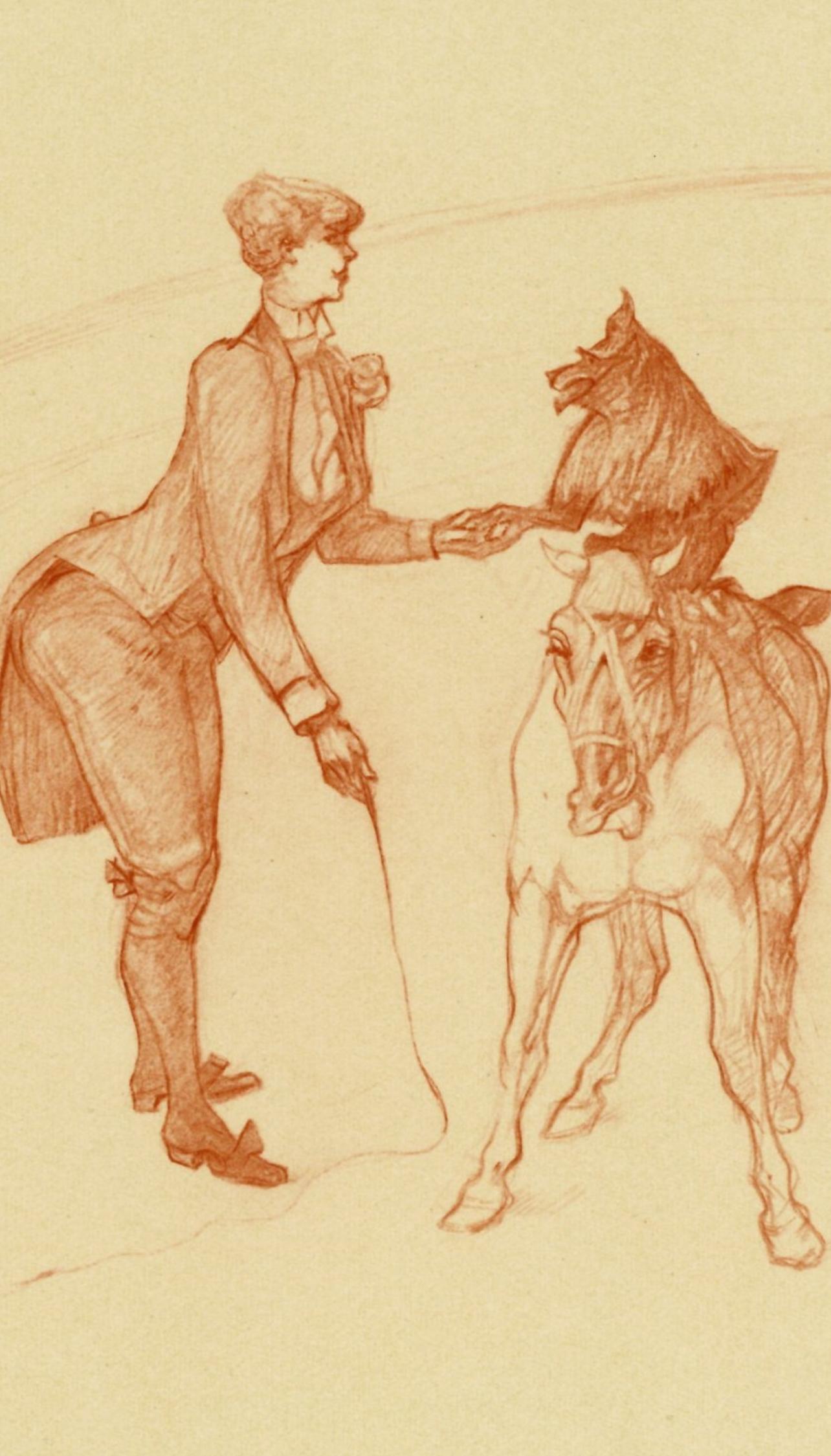 Toulouse-Lautrec, La dresseuse d'animaux, Le cirque de Toulouse-Lautrec (après) - Print de Henri de Toulouse-Lautrec
