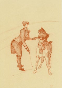 Retro Toulouse-Lautrec, La dresseuse d'animaux, The Circus by Toulouse-Lautrec (after)