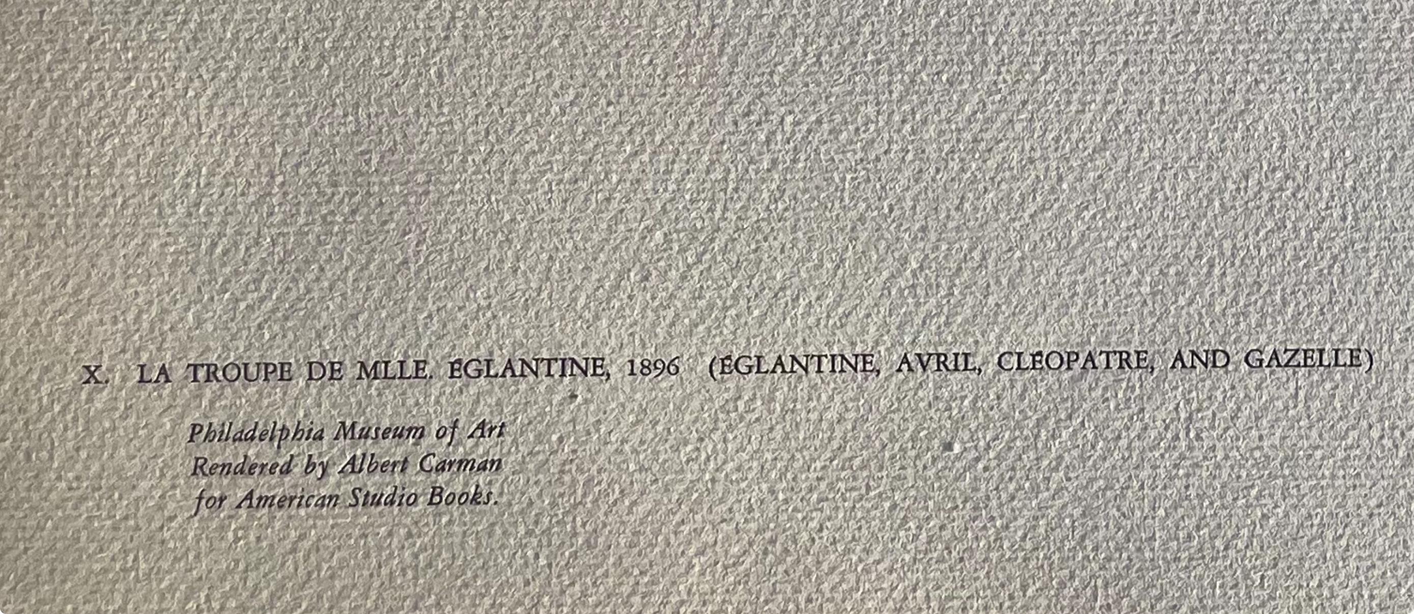 Toulouse-Lautrec, La Troupe de Mademoiselle Eglantine, TLautrec (nach) im Angebot 5