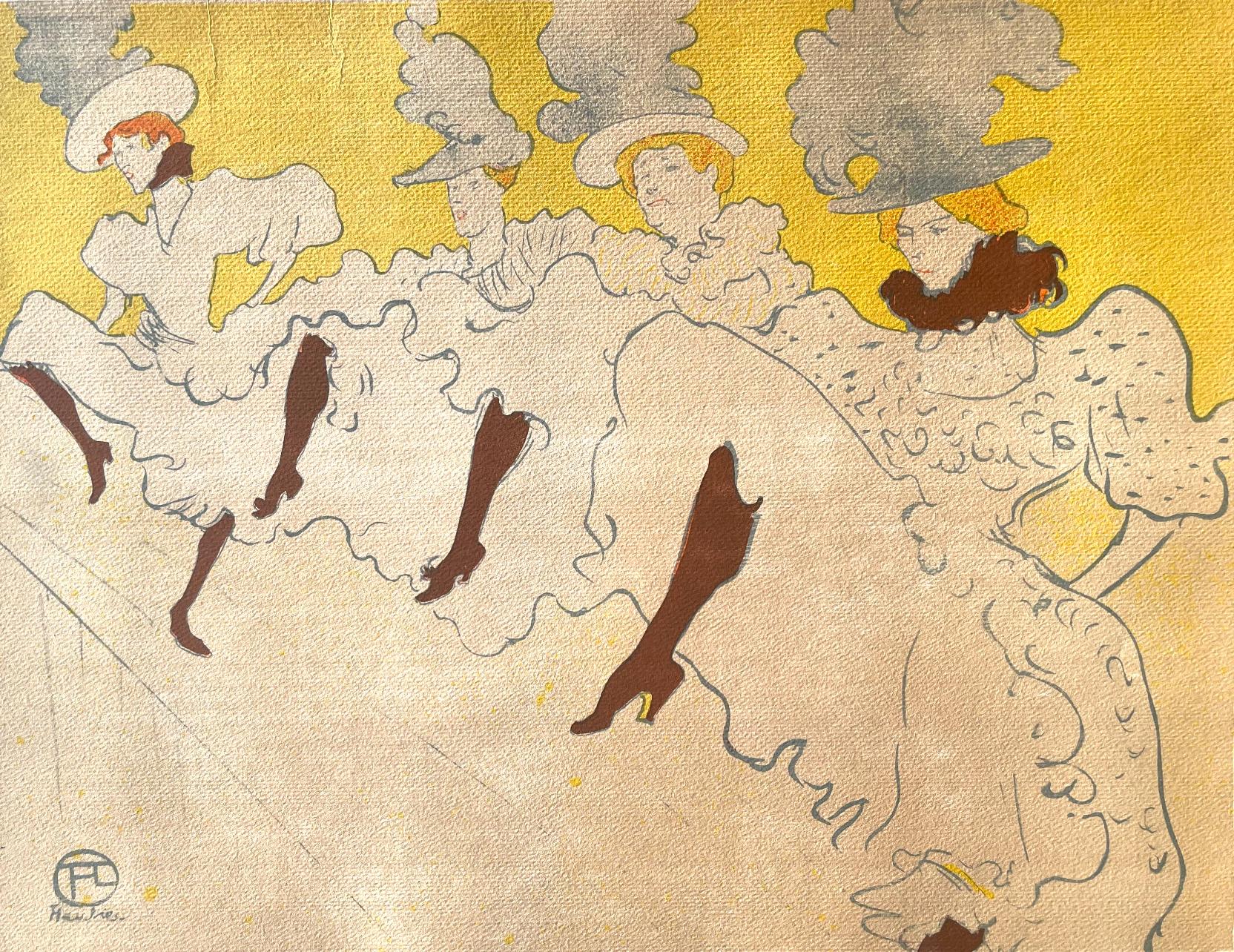 Henri de Toulouse-Lautrec Figurative Print - Toulouse-Lautrec, La Troupe de Mademoiselle Eglantine, TLautrec (after)