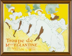 "Troupe de M'lle Eglantine" 1974 Albi Museum authorized limited edition poster