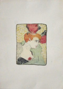 Woman - Original Offset After Henri de Toulouse-Lautrec - 1970s