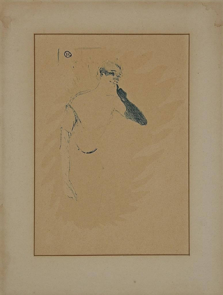 Yvette Guilbert - Lithograph after Henri de Toulouse-Lautrec - Mid-20th Century