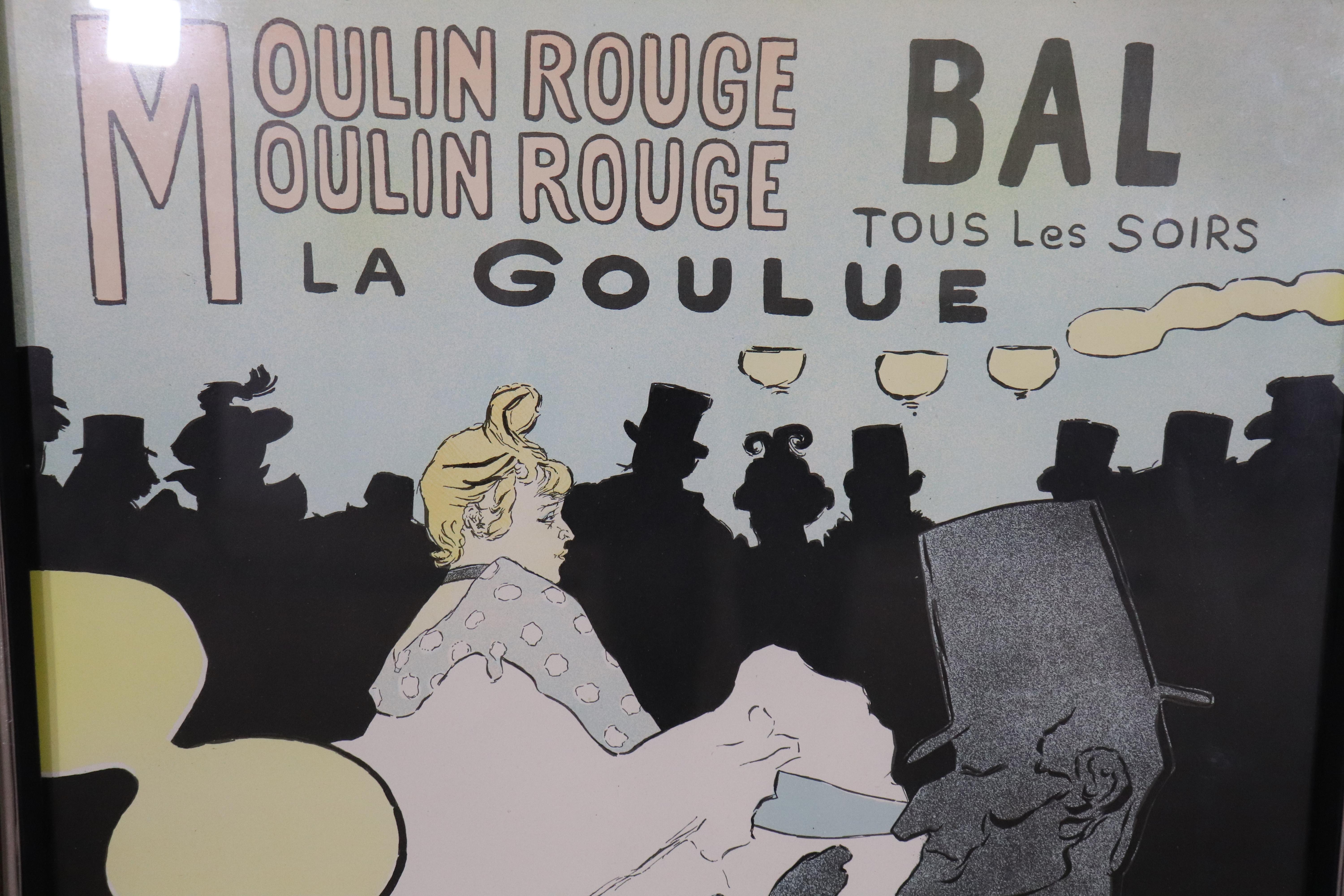 Beautiful reprint of the famous Parisian poster by Henri de Toulouse-Lautrec, published by Imprimerie Chaix. Features the iconic Moulin Rouge dancers.
Please confirm location NY or NJ
