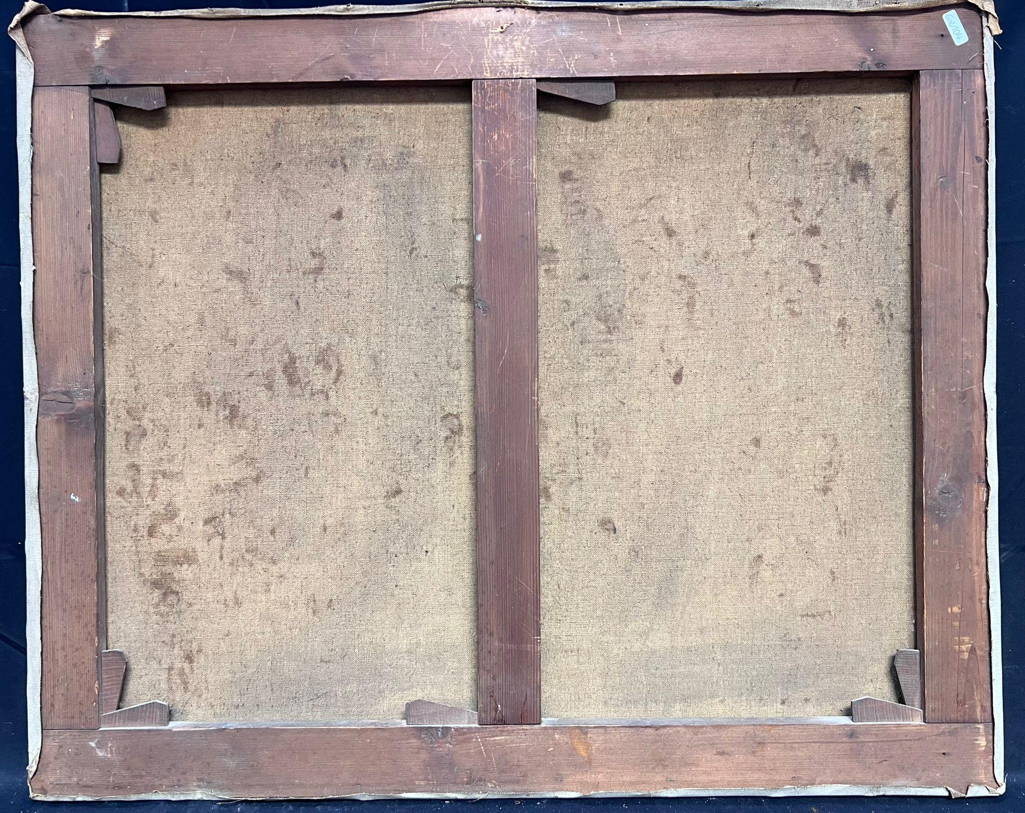 1930 Postimpresionista belga Firmado Óleo Luz moteada Sendero del bosque Árboles 5