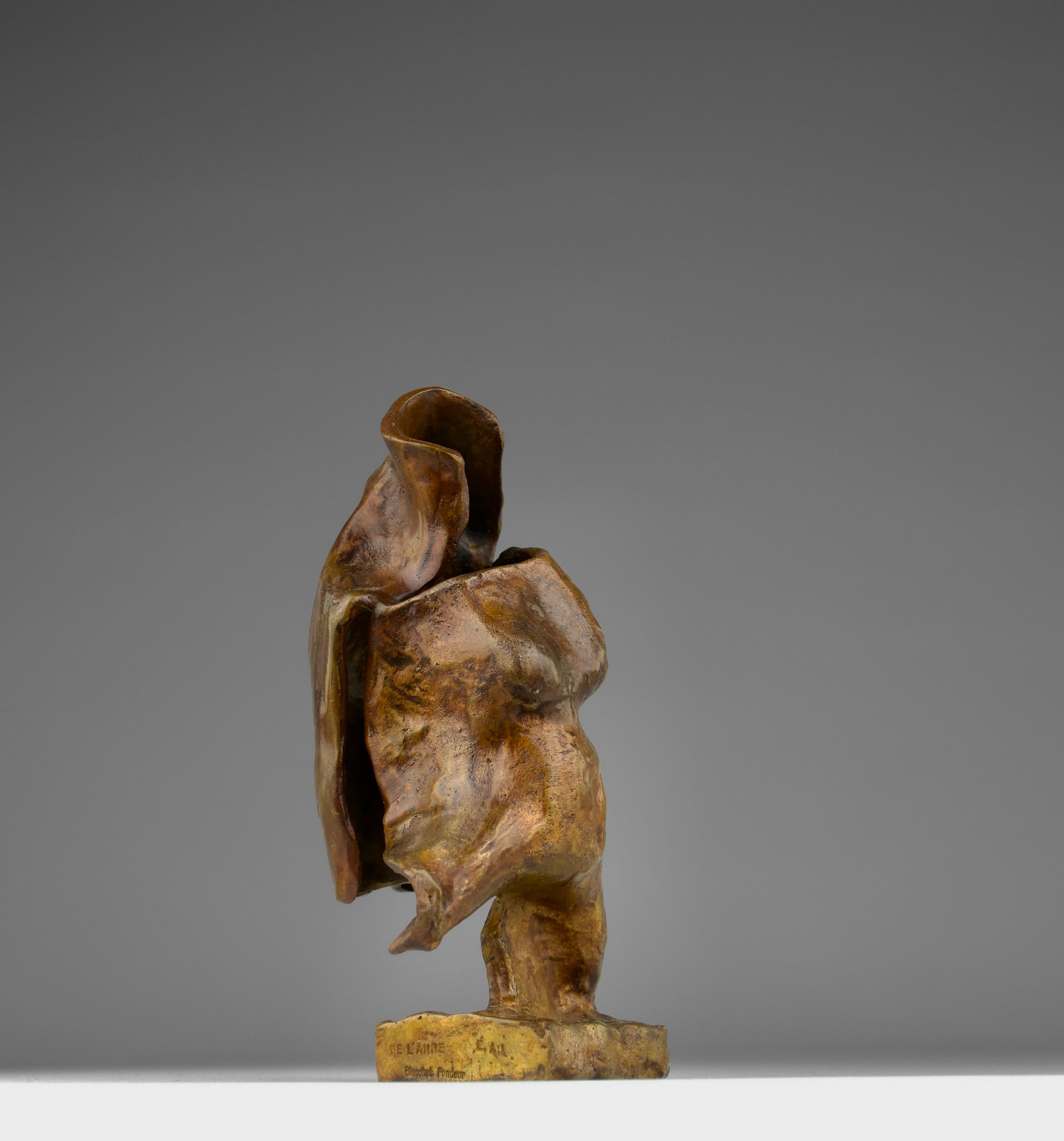 Henri DELANNE (1940-2003), „Silhouetten (Front und Rücken)“, Bronze, Frankreich 1980 im Angebot 1
