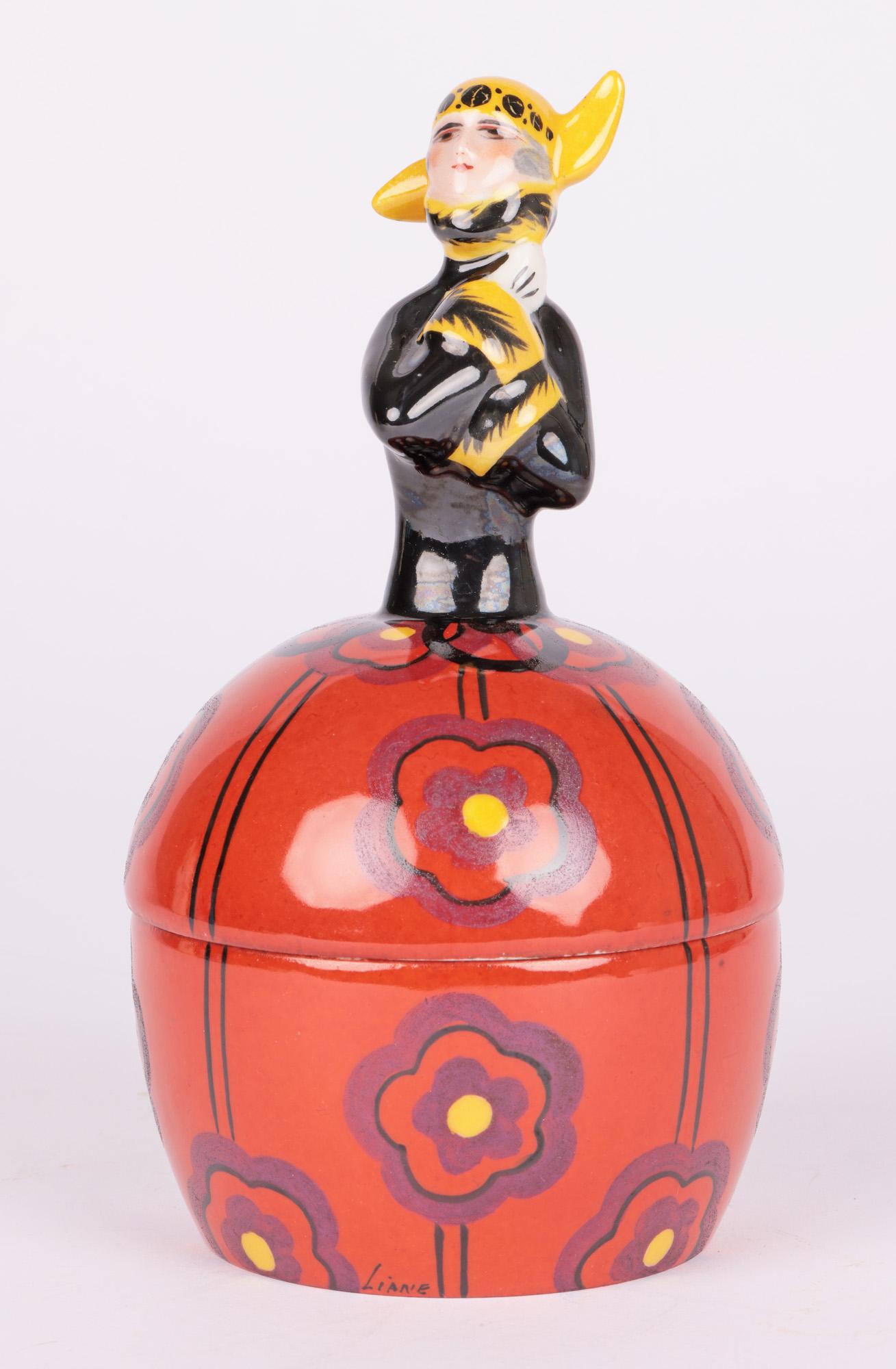 Bombonera Figurada de Porcelana Art Decó Francesa Henri Delcourt en venta 5