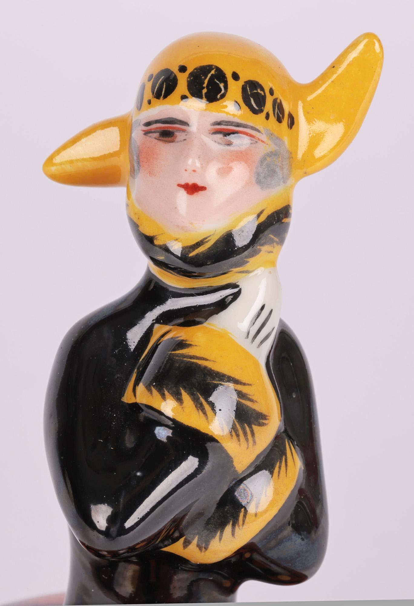Bombonera Figurada de Porcelana Art Decó Francesa Henri Delcourt en venta 2