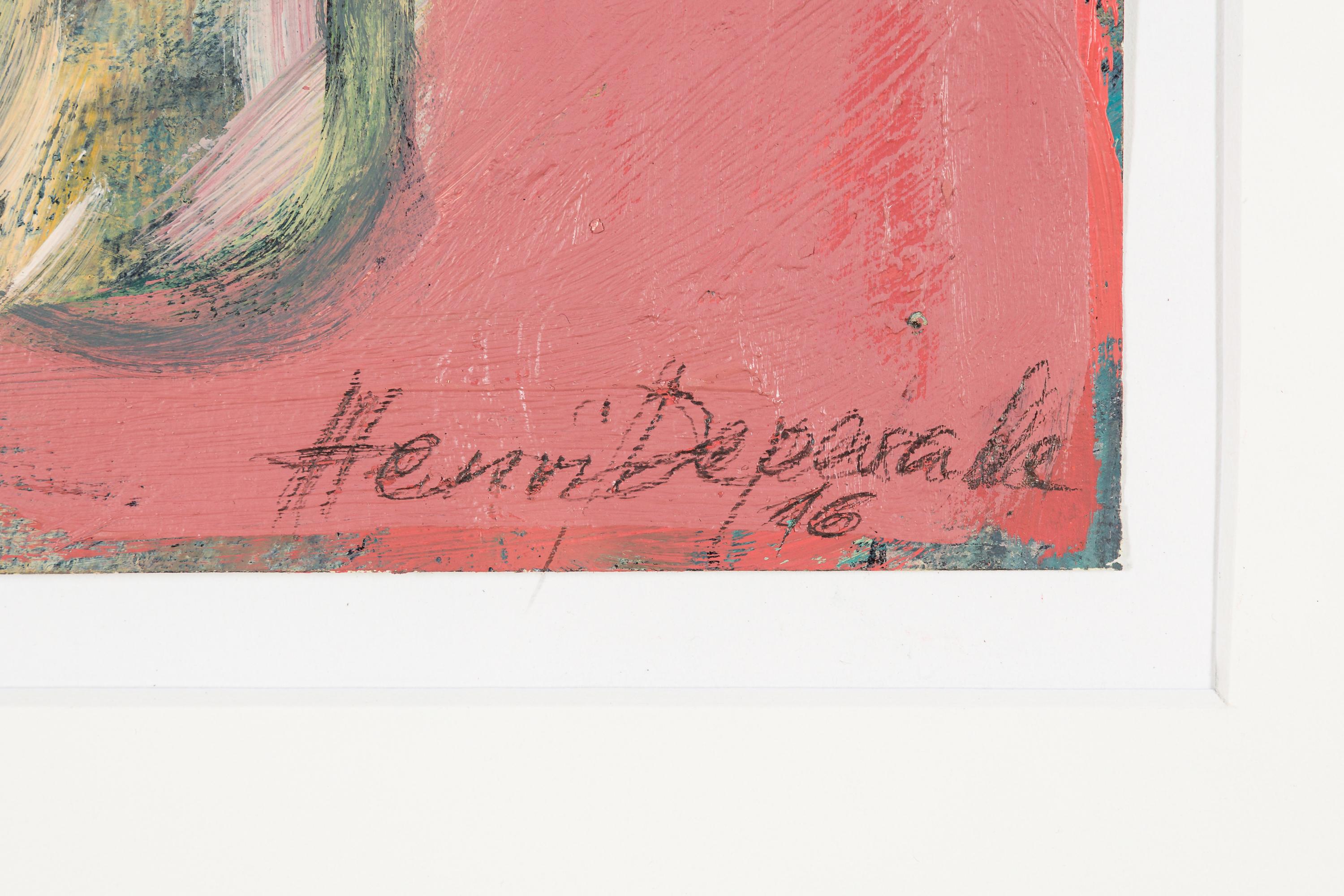 Antigone (Beige), Abstract Painting, von Henri Deparade