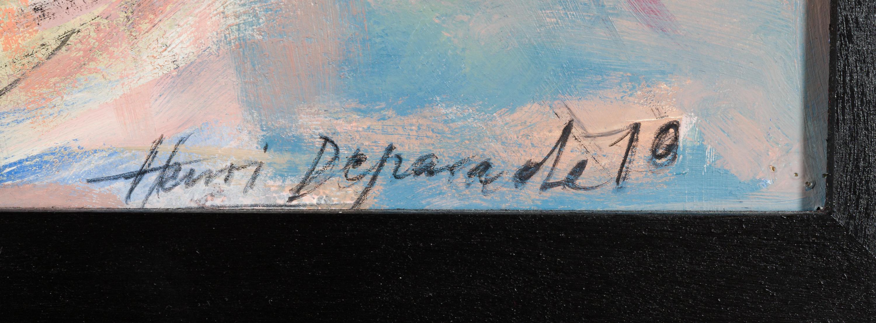 L'arte di Henri Deparade è una sintesi di espressività astratta e di figure psicologiche e automatiche, con un'attenzione particolare alla realtà. Nelle sue composizioni aufgewühlten überlagern sich Linien und Farben und verdichten sich zu figürlich