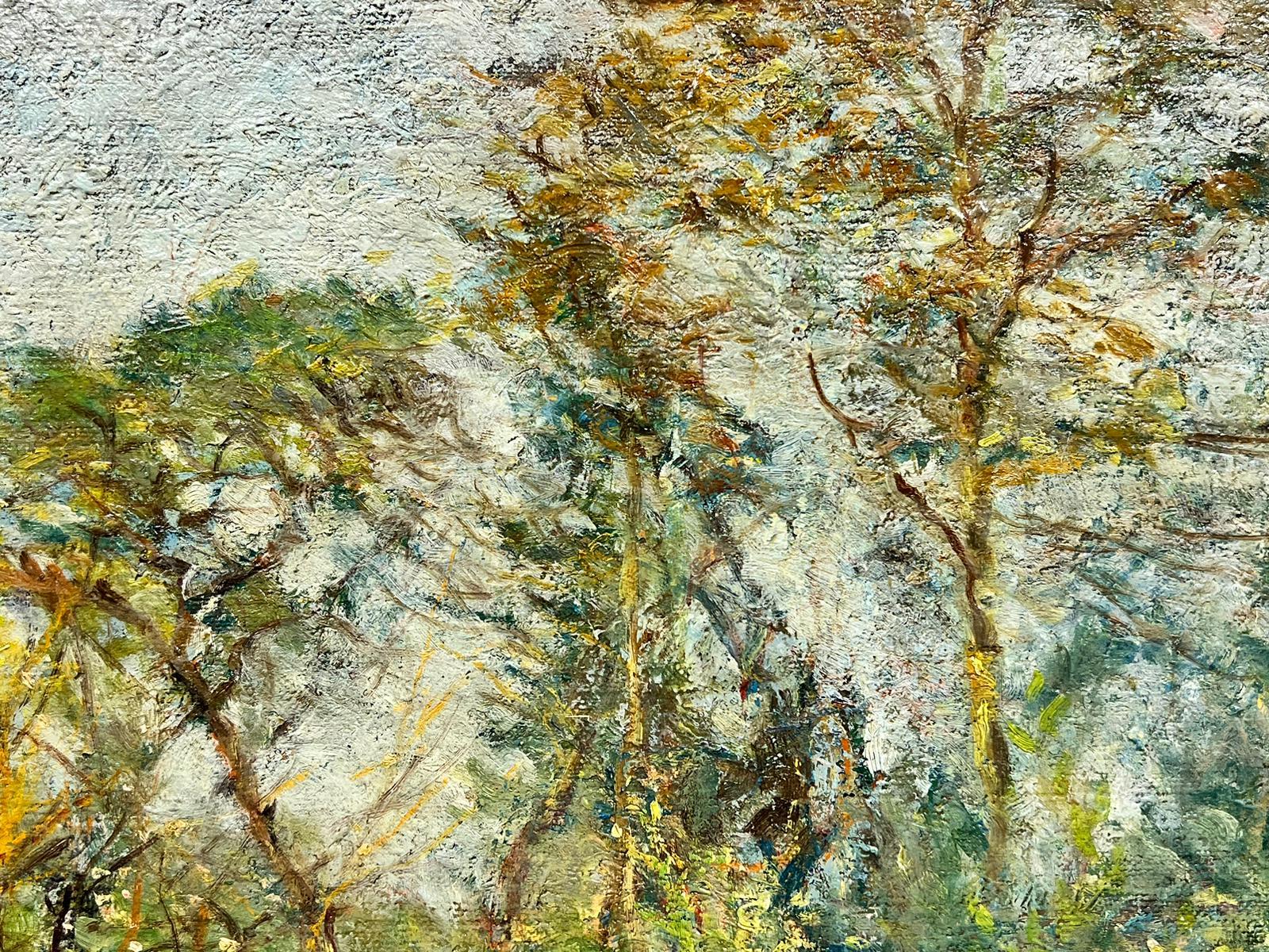 Woodland Meadows
par Henri Dreyfus-Lemaître (1878 - 1947), signé en bas à droite. 

Henri Dreyfus-Lemaître (1878 - 1947) est un artiste français, né à Amiens, associé au mouvement post-impressionniste. Son Studio à Frépillon, en bordure