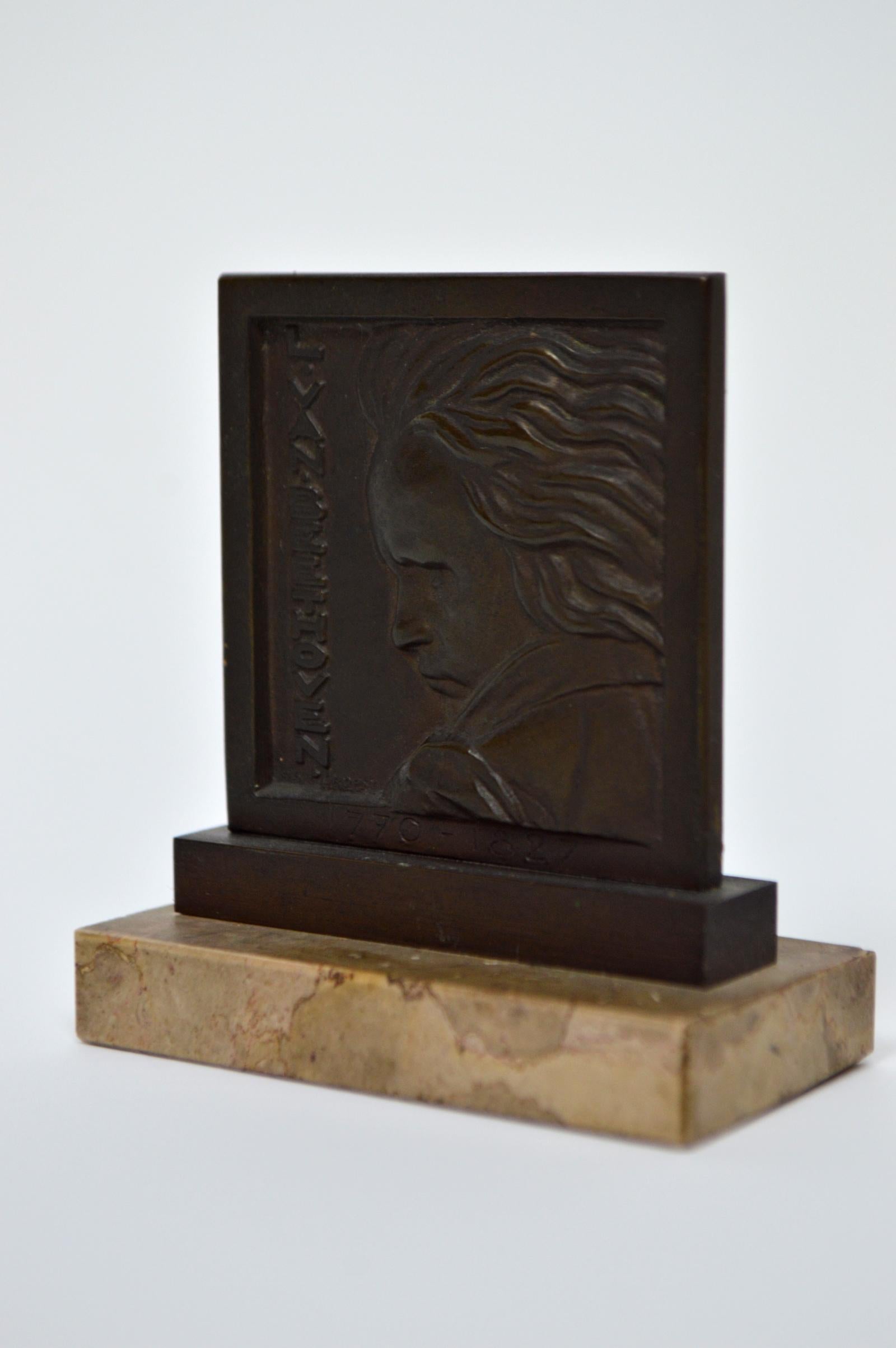 Art Deco Henri Dropsy, Bronze Medal 