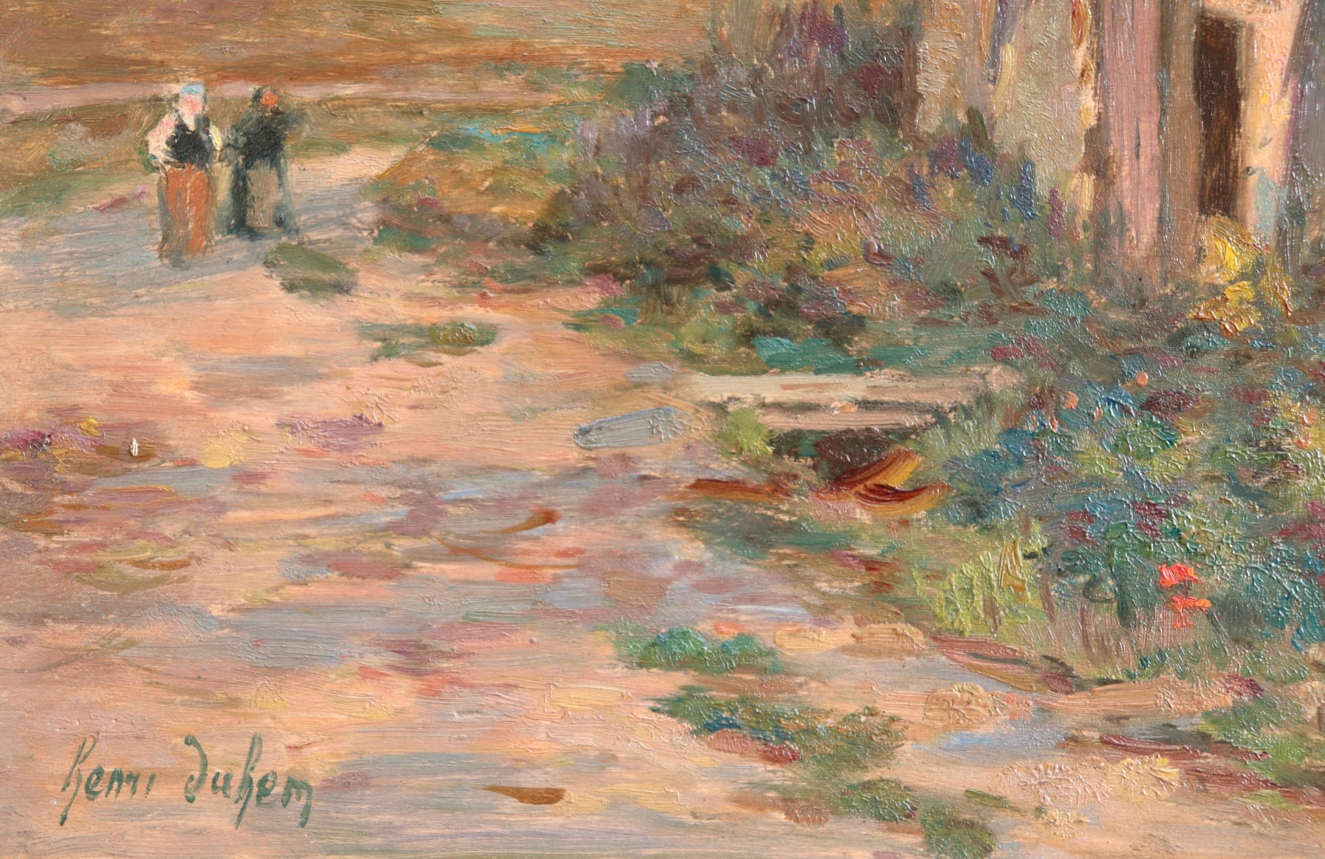 Femmes dans le paysage - Olio impressionista, Figure nel paesaggio di Henri Duhem 6