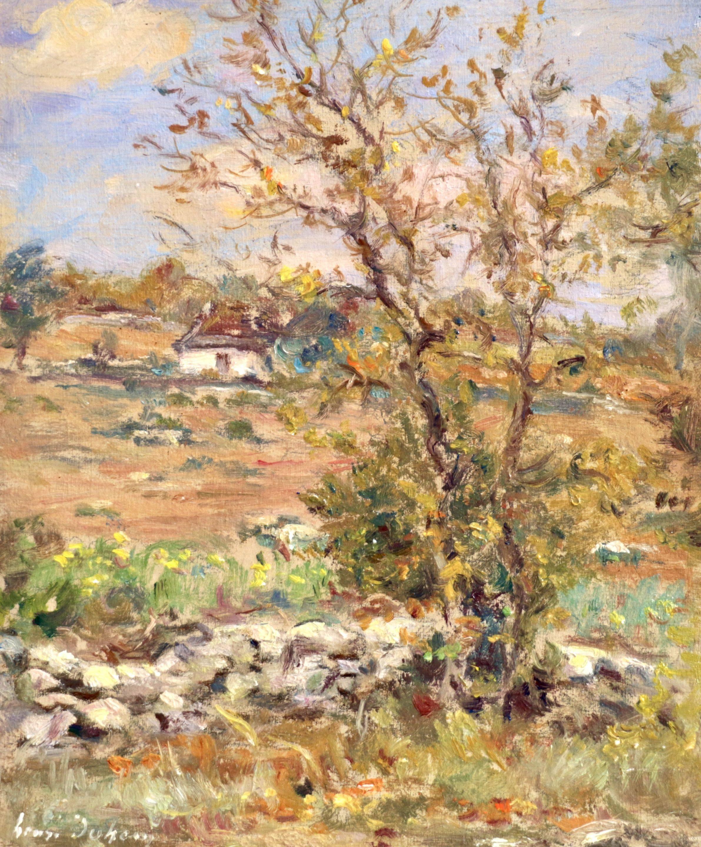 Henri Duhem Landscape Painting - La Ferme