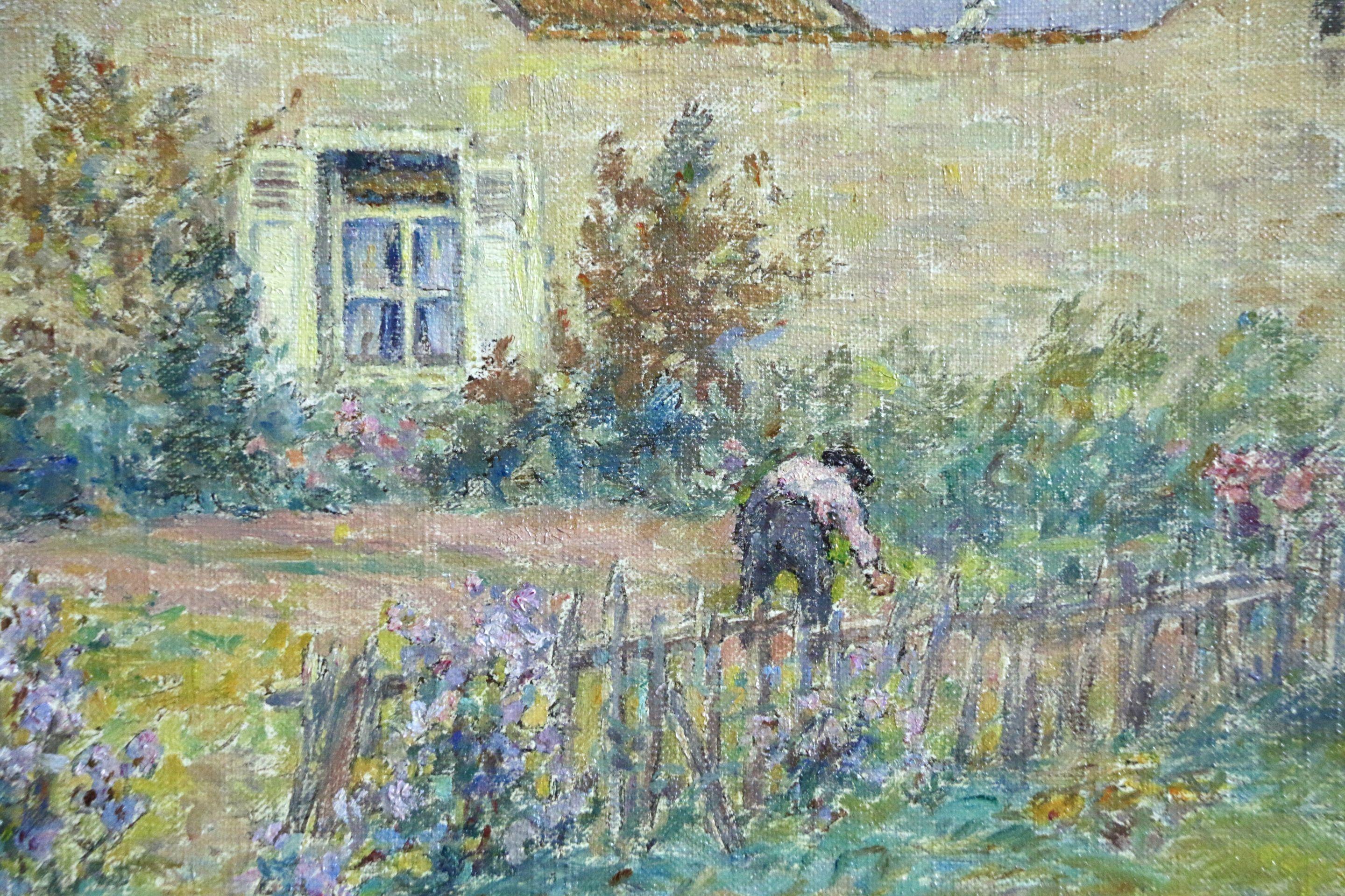 La Maison Blanc - Douai - Henri Duhem 19ème siècle impressionniste français 2