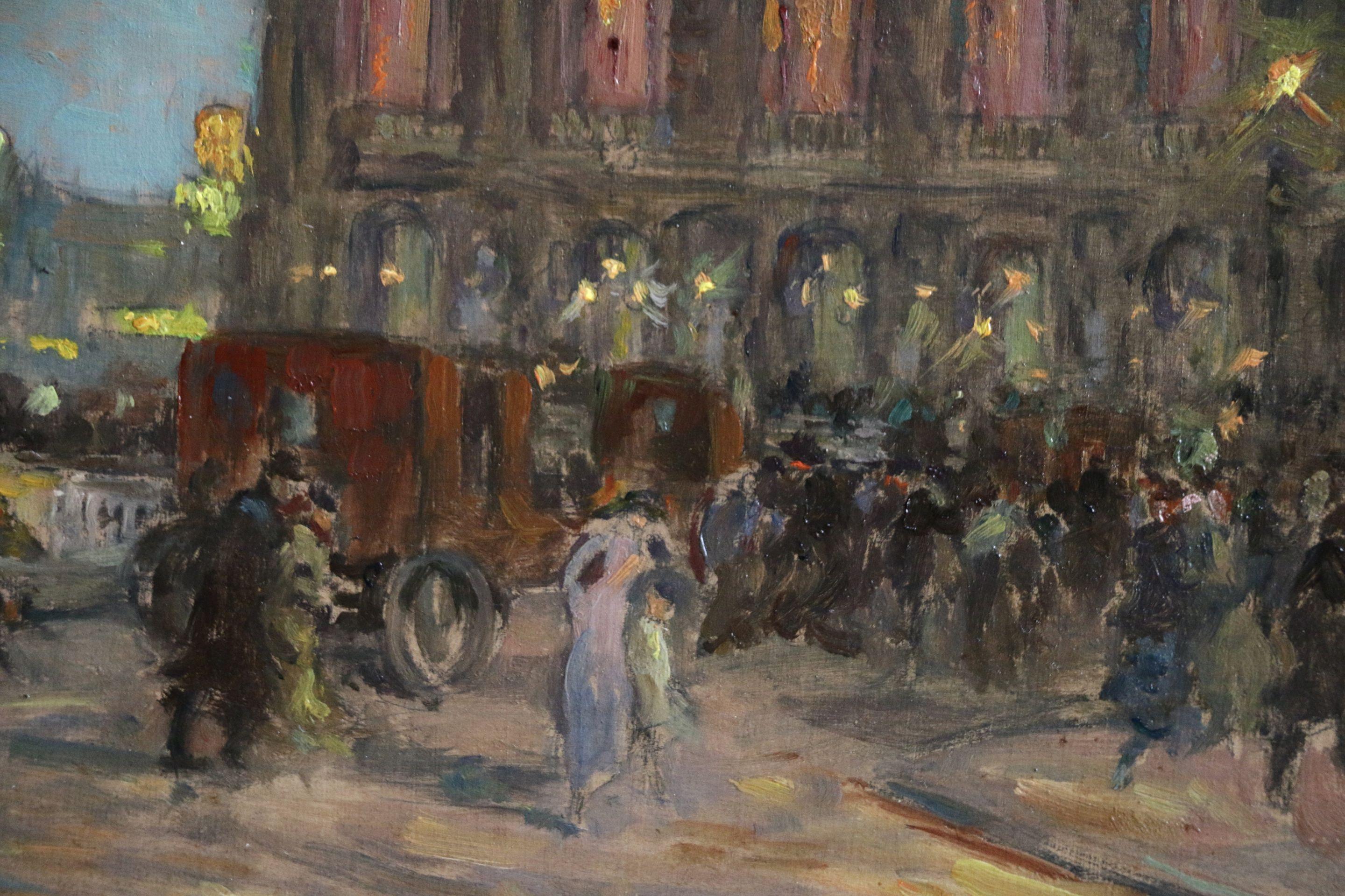L'Opera - Paris - Impressionist Painting by Henri Duhem