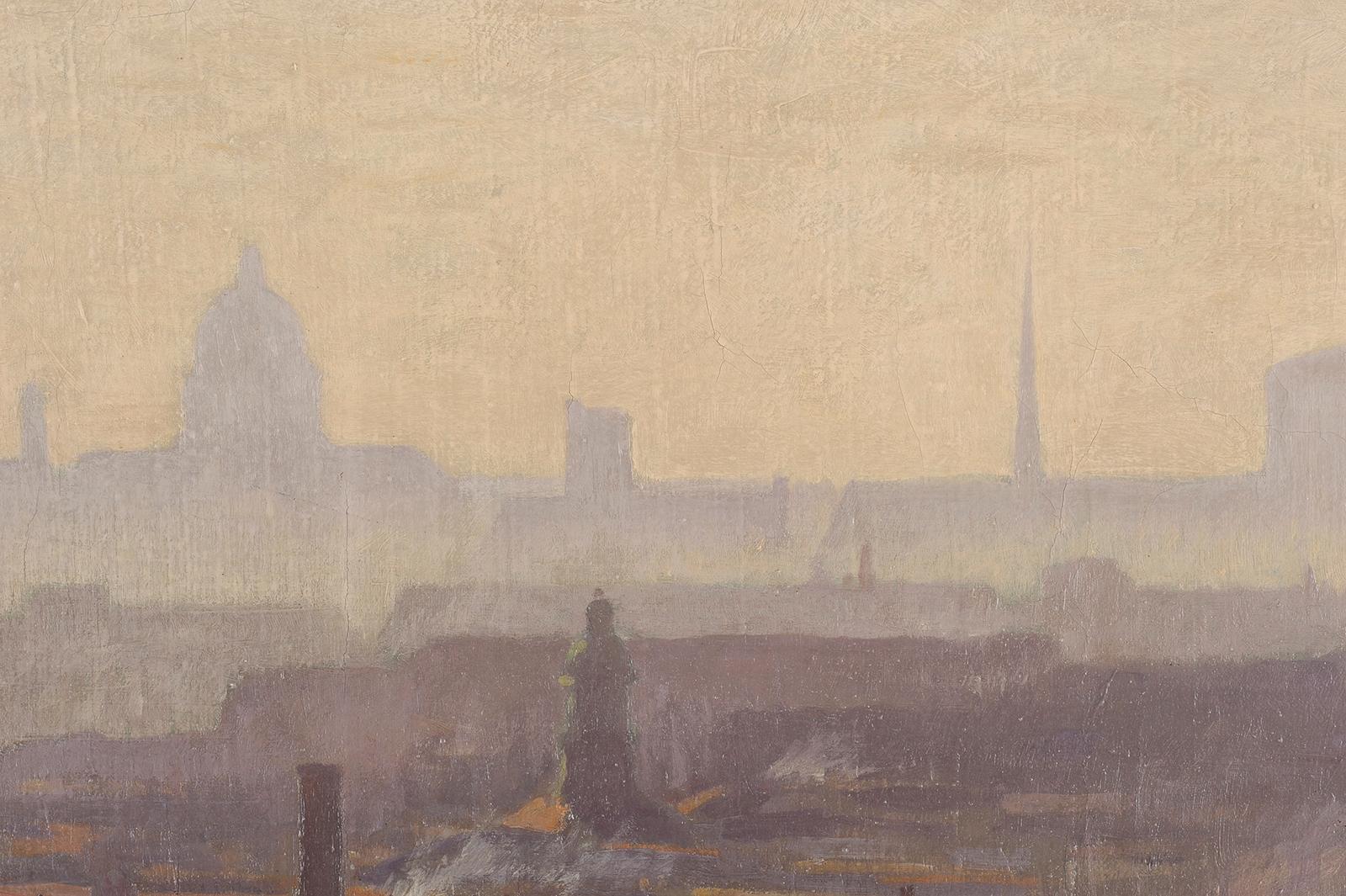 Henri Ernest Clément DUPONT-CRESPIN
(Notre Dame de Bondeville 1882 – Paris 1953)
View of the rooftops of Paris
Oil on canvas
H. 65 cm; L. 92 cm
Signed and dated lower right “3-1948”

Exhibition: 60th exhibition of the Salon des Indépendants from