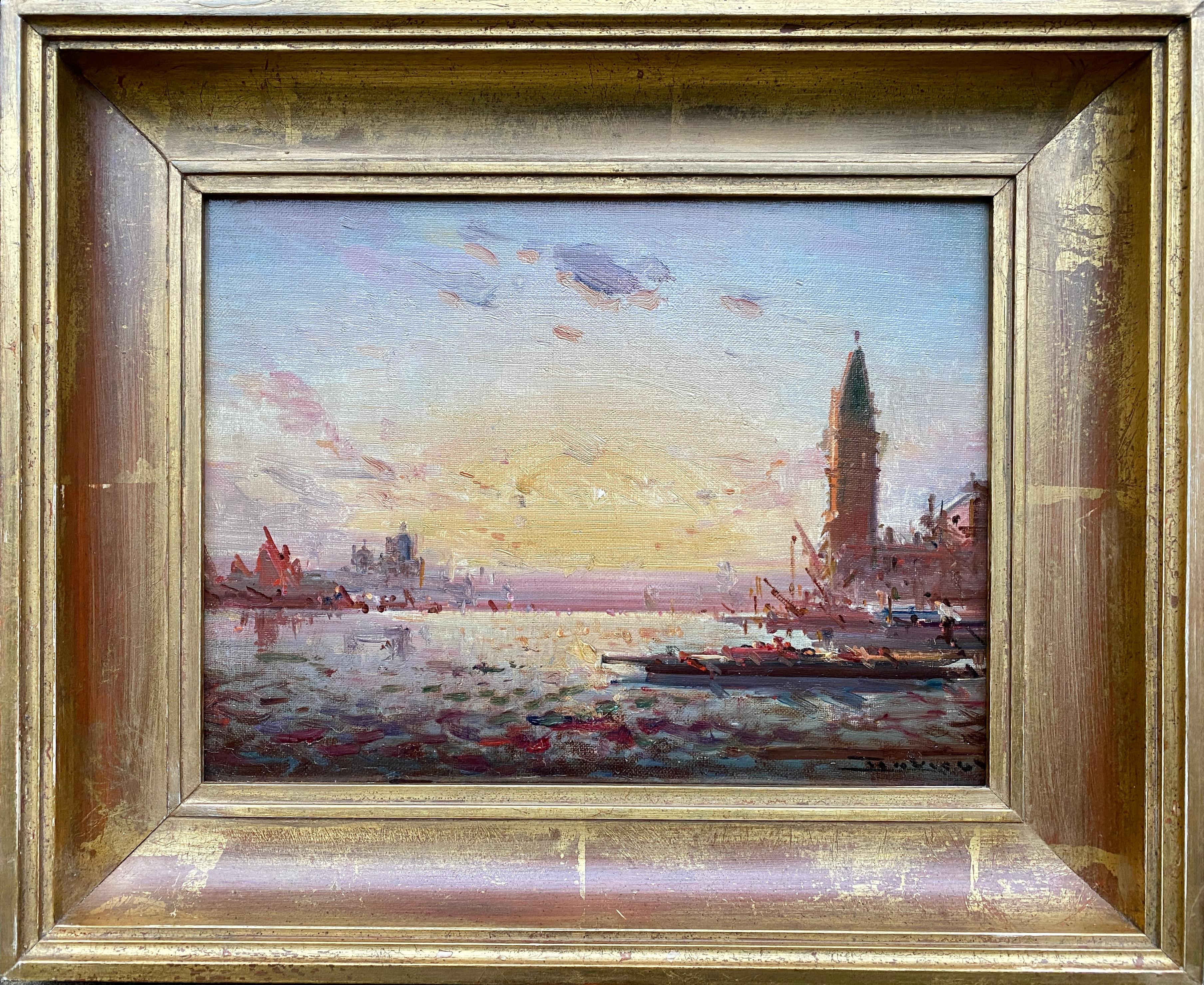 Eine Ansicht von Venedig, Henri Duvieux, Paris 1855 - 1902, französischer Maler, signiert 