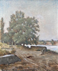 "Geneva Countryside" by Henri Duvoisin - Oil on canvas 