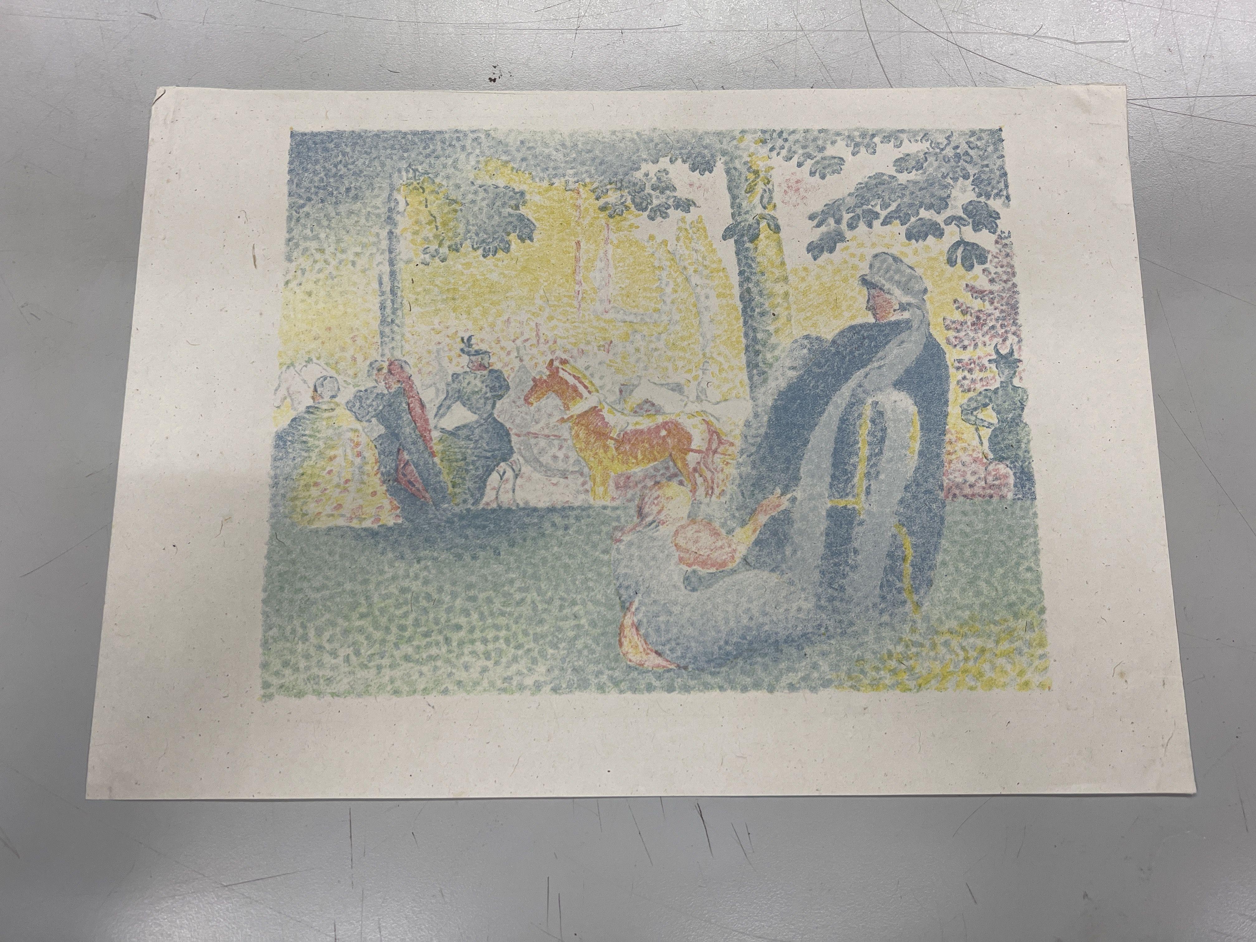 Los Campos Elíseos - Print de Henri Edmond Cross