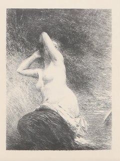 Ariane, Impressionist Nude Lithograph by Henri Fantin-Latour