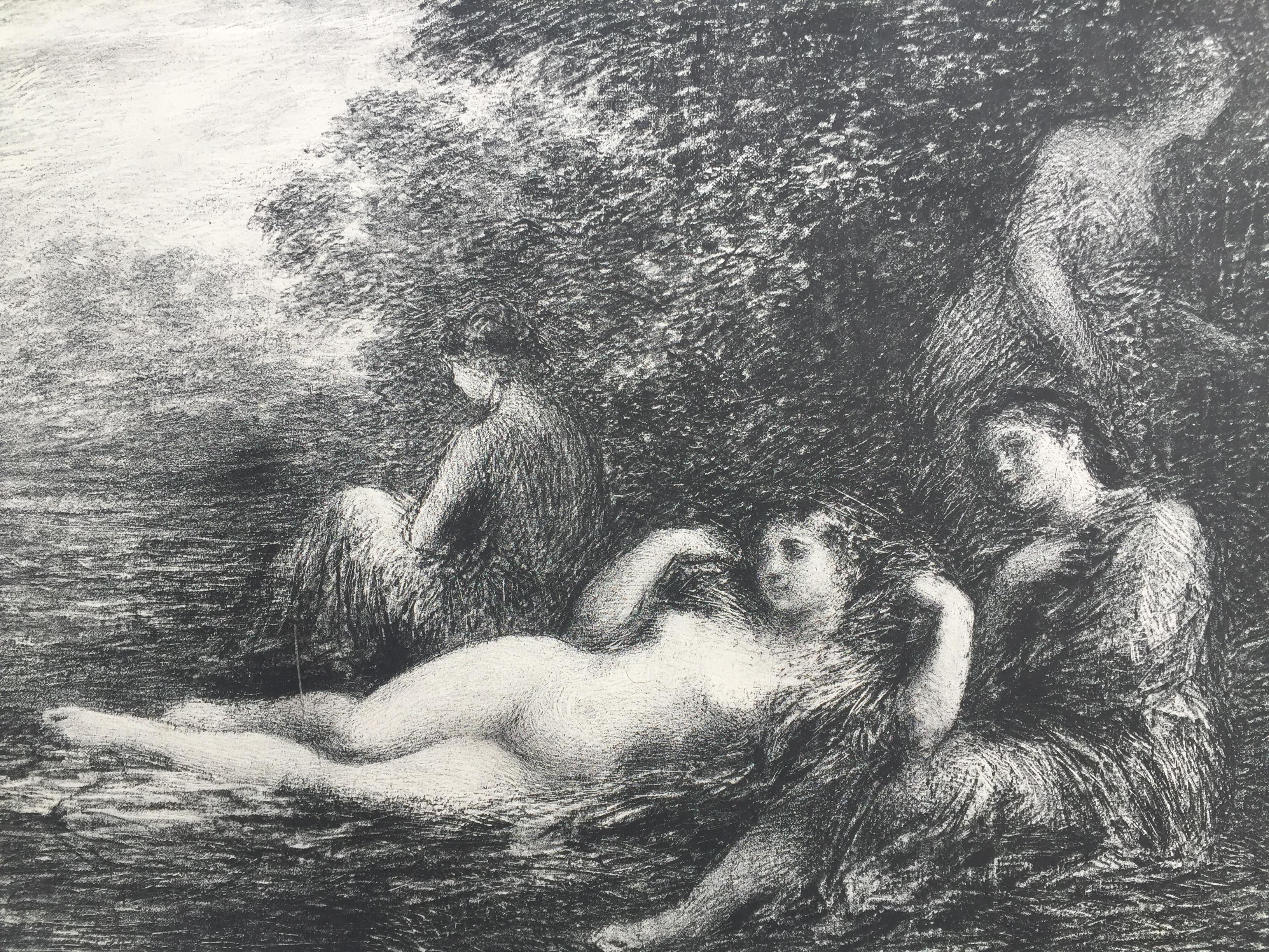 BAIGNEUSES  - Print de Henri Fantin-Latour