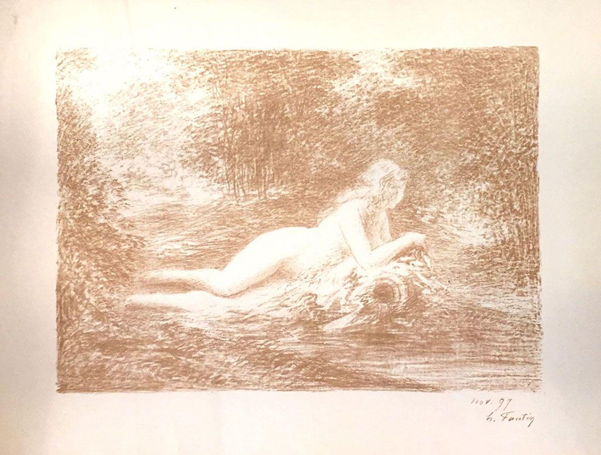 La Source dans les Bois - Lithograph by Henri Fantin-Latour - 1898