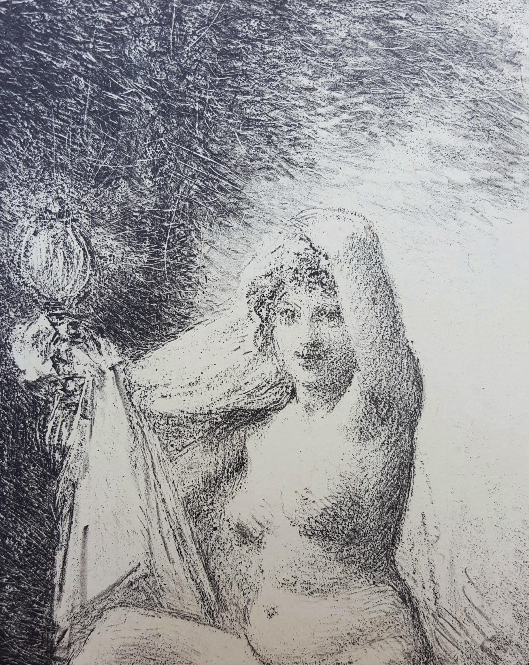 Vérité /// French Modern Impressionist Art Lithograph Nude Figurative en vente 4