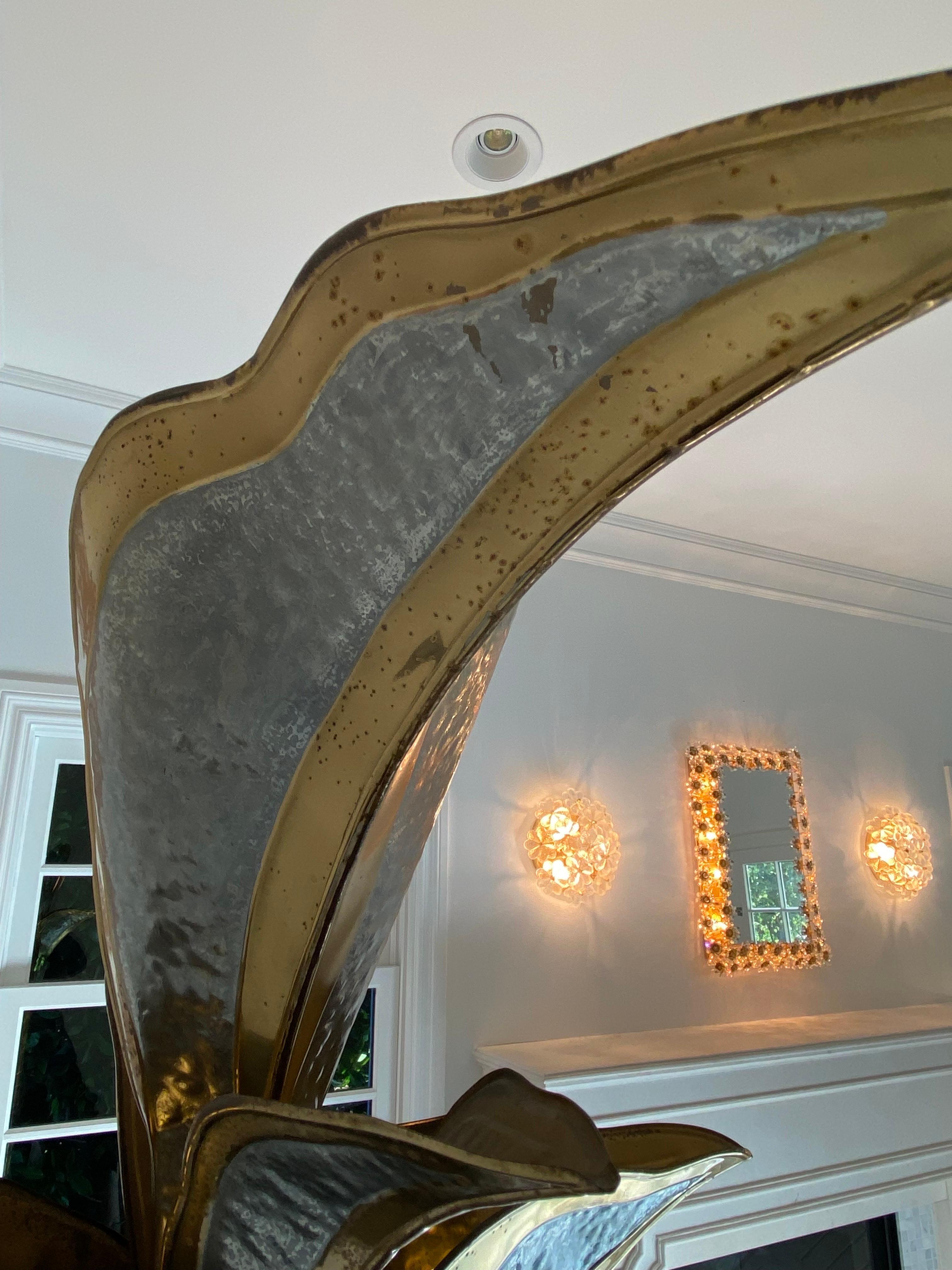 Henri Fernandez Brass Floor Lamp For Sale 11