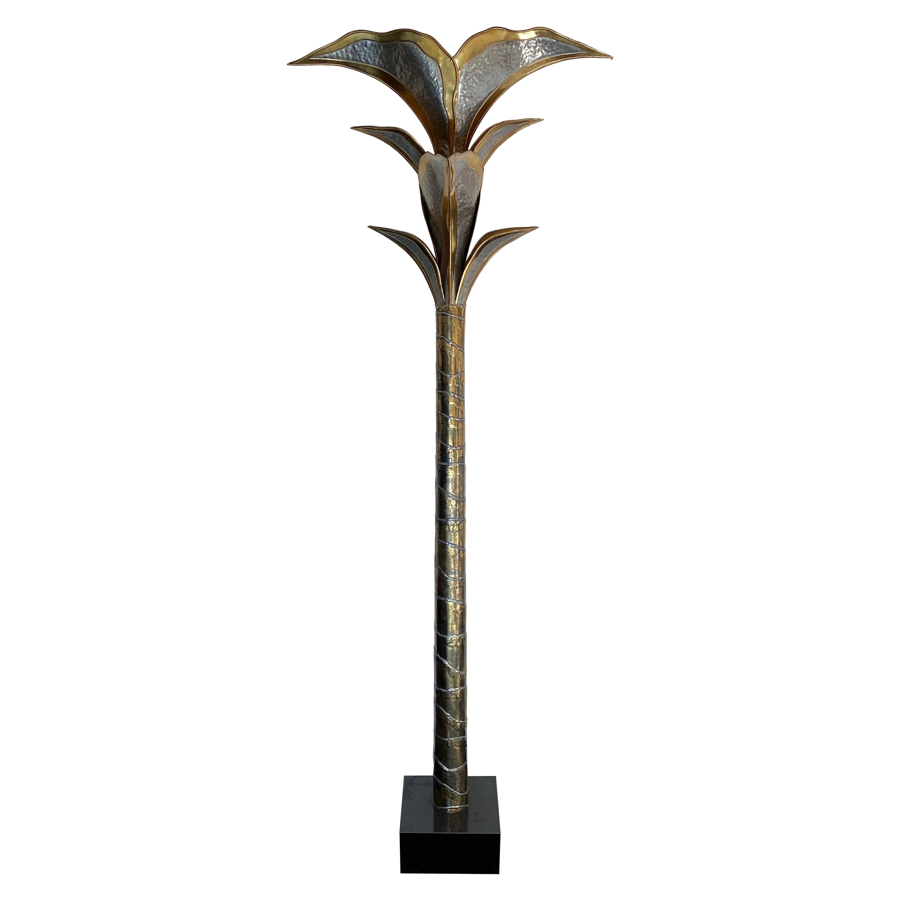 Lampadaire Henri Fernandez en laiton