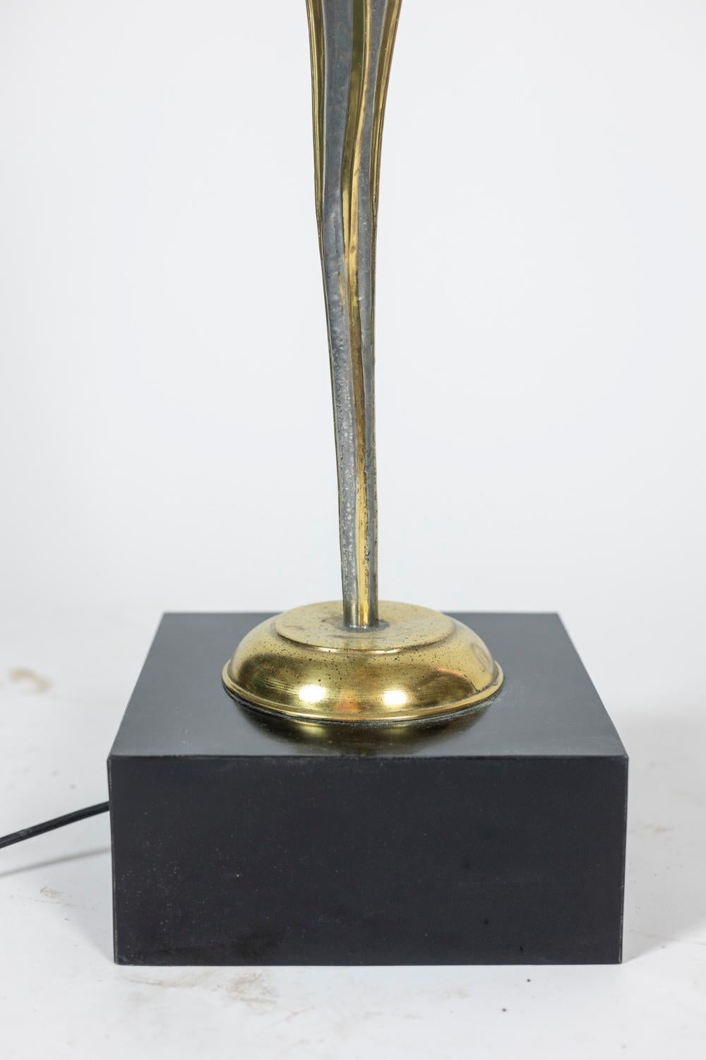 Brass Henri Fernandez for Maison Honoré, Floor Lamp, 1970s For Sale