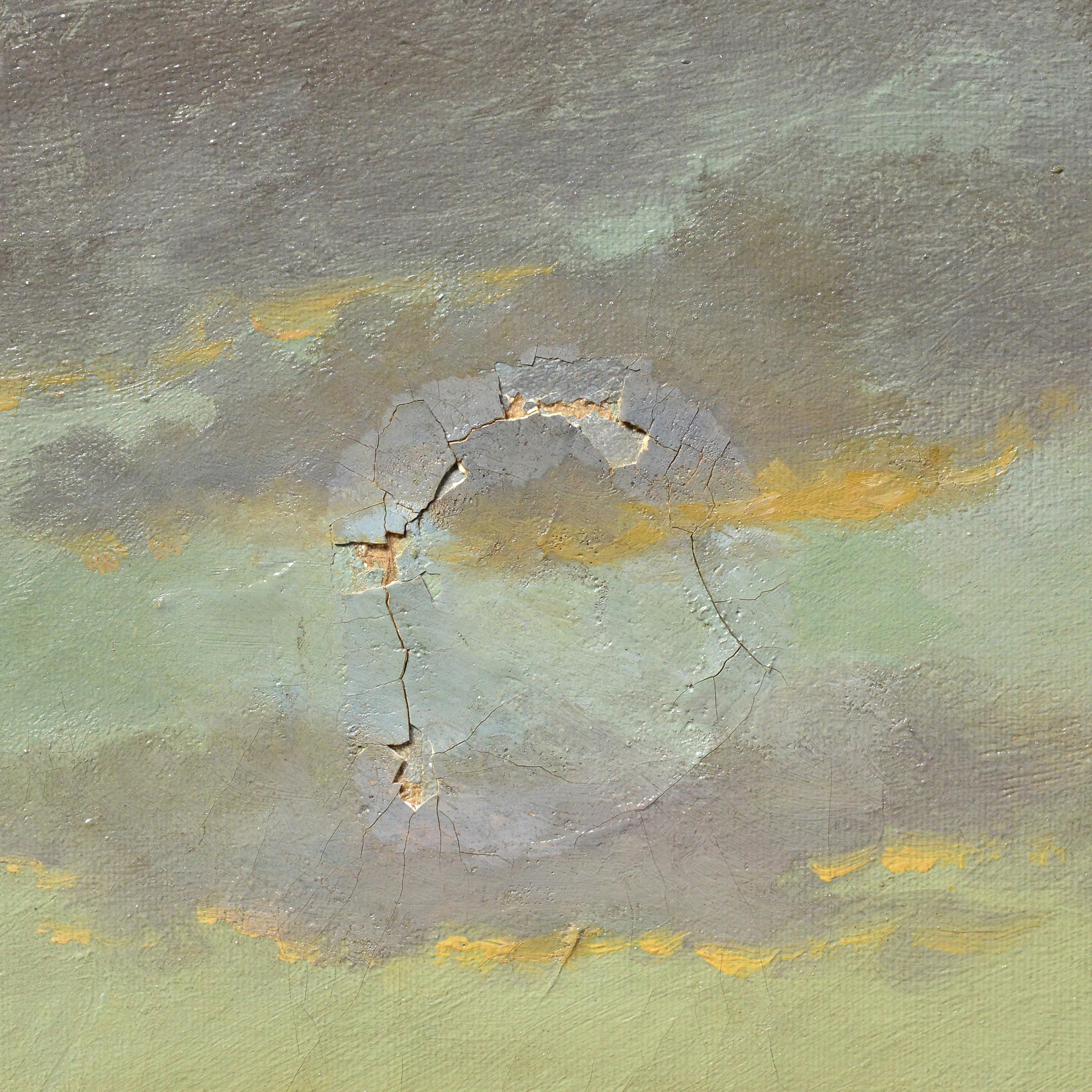 Cette peinture à l'huile de la seconde moitié du XIXe siècle, signée en bas à gauche 