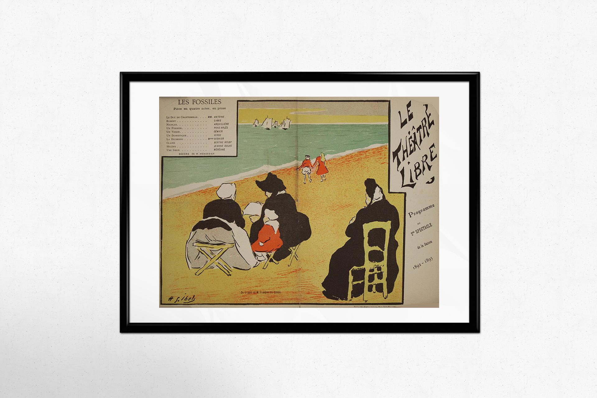 1892 Rare programme illustré d'Henri Gabriel Ibels pour le Théâtre Libre en vente 3